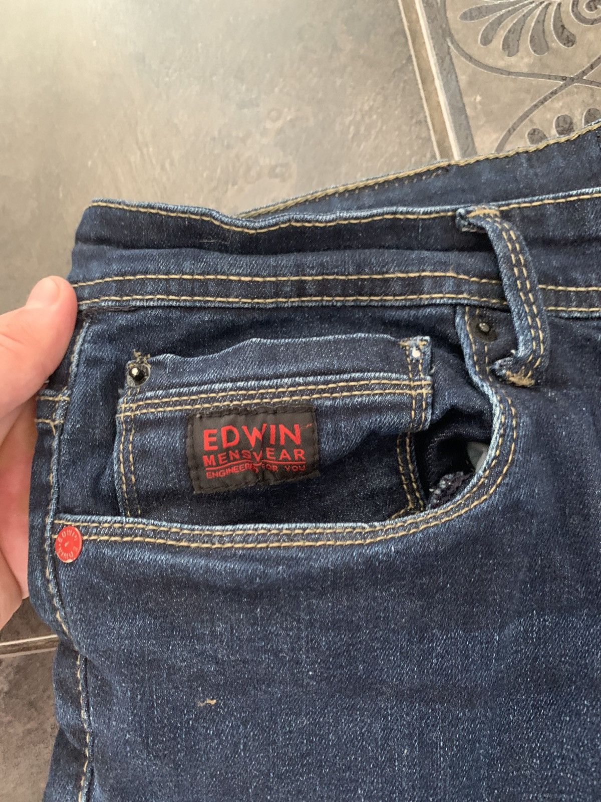Edwin × Japanese Brand × Vintage Edwin Stretch Slim Jeans Japanese denim pants Size US 34 / EU 50 - 5 Thumbnail