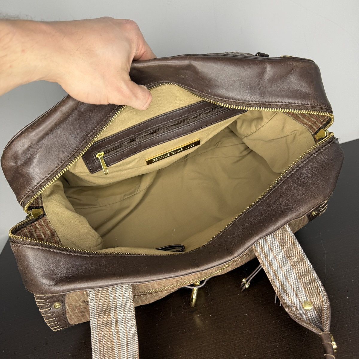 George Gina & Lucy George Gina & Lucy GGL Brown Avant Garde Shoulder Hand Bag Size ONE SIZE - 10 Thumbnail