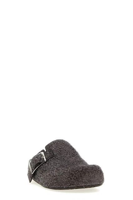 Loewe LOEWE Ease Buckle Gray Brushed Suede Mules New Size US 10 / EU 43 - 2 Thumbnail