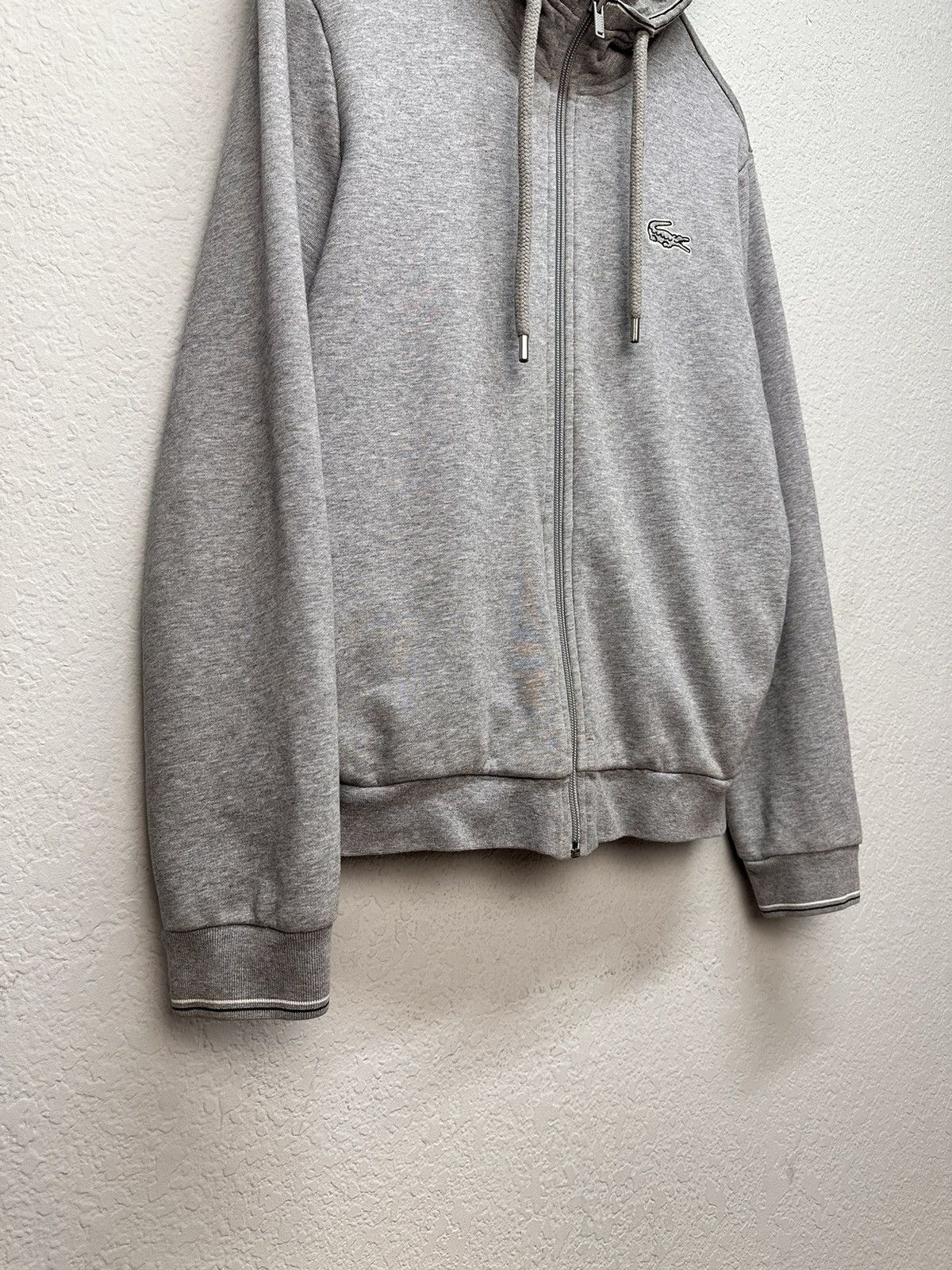 Lacoste Vintage Lacoste Zip Hoodie Grey Sk8 France Polo Ralph Lauren Size US L / EU 52-54 / 3 - 8 Thumbnail