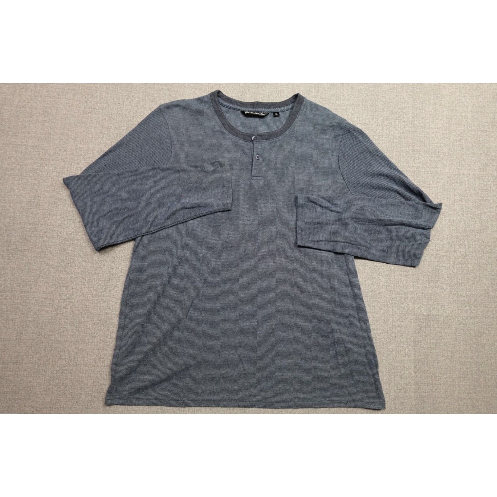 TravisMathew Travis Mathew Henly Shirt Mens 2XL Blue Performance Stretch Golf Breathable Long Sleeve Henley Logo - Size US XXL / EU 58 / 5 - 4 Thumbnail