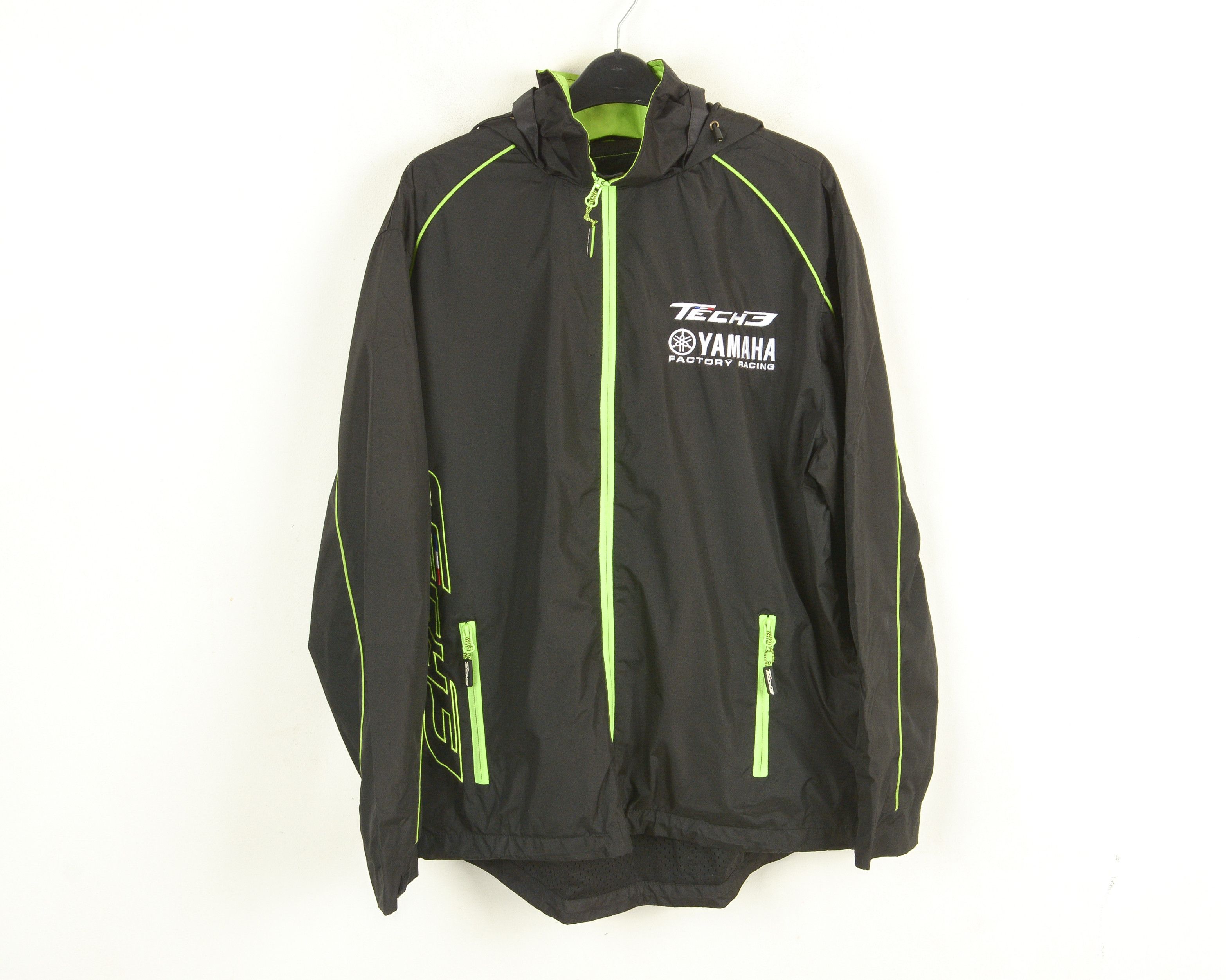 Yamaha Men's Tech3 Factory Racing Jacket S Coat Raincoat Hooded