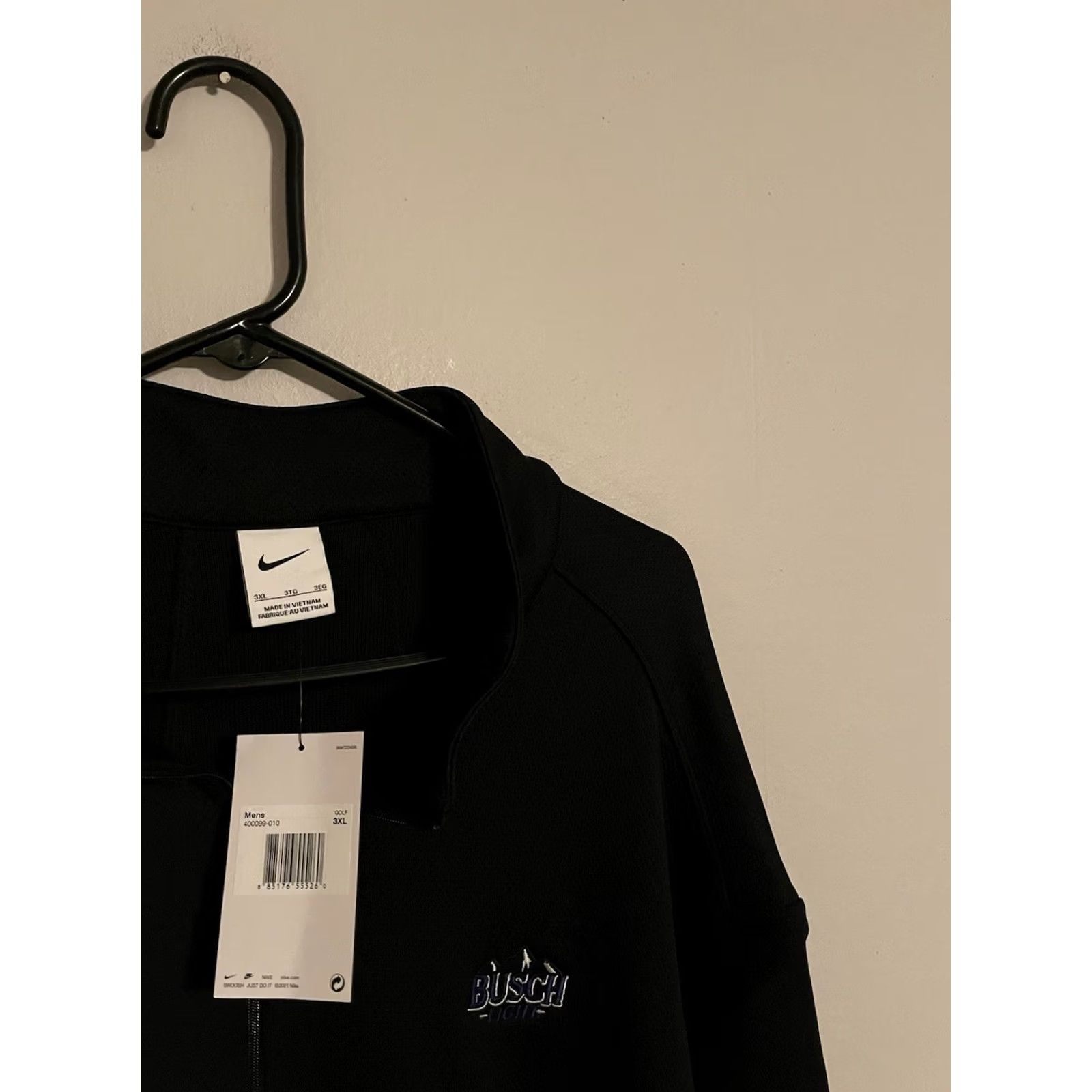 Nike VINTAGE? No — Nike Black 1/4 Zip Golf Pullover Men 3XL Nike Logo Logo Black Pullover Short Description Size US XXL / EU 58 / 5 - 2 Thumbnail