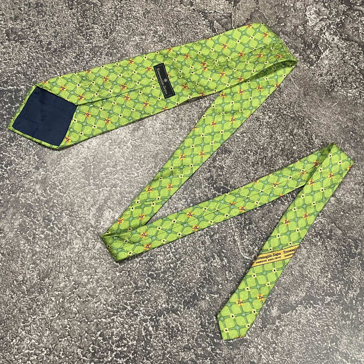 Ermenegildo Zegna × Vintage Rare Ermenedildo Zegna Tie Luxury 90’s Size ONE SIZE - 1 Thumbnail
