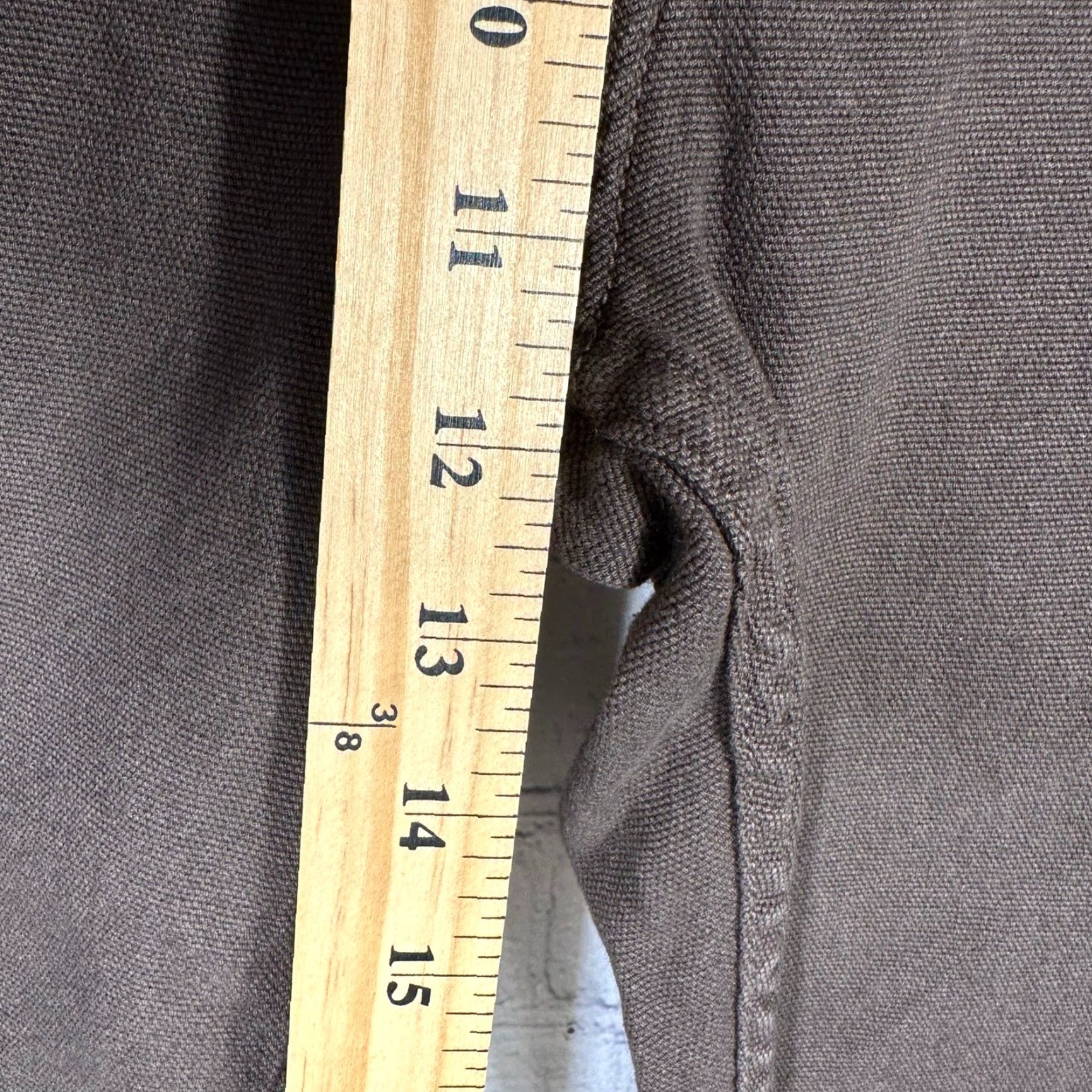 Vintage American Giant Pants Brown 34W 32L Chino Canvas 5-Pocket Straight Leg Mens Regular Made USA Size US 34 / EU 50 - 2 Thumbnail