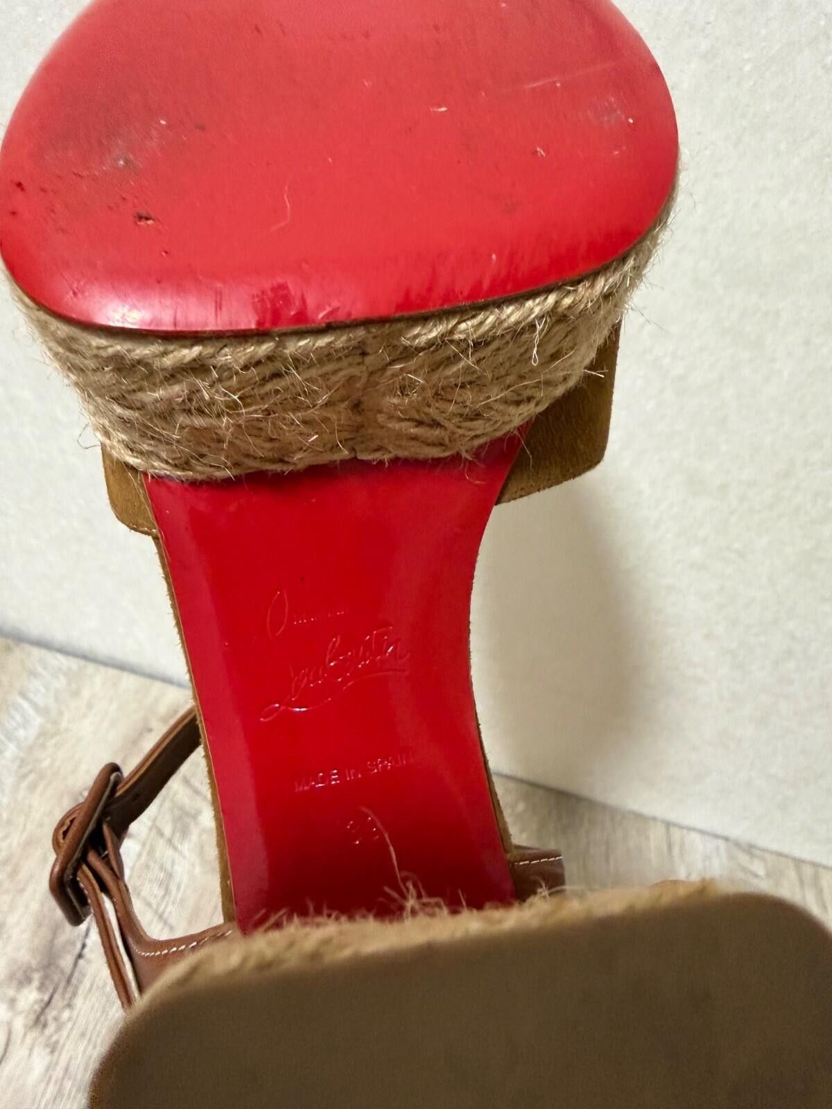 Christian Louboutin Christian Louboutin CALAKALA 70 Platform Espadrille Sandals Size US 9 / IT 39 - 8 Thumbnail