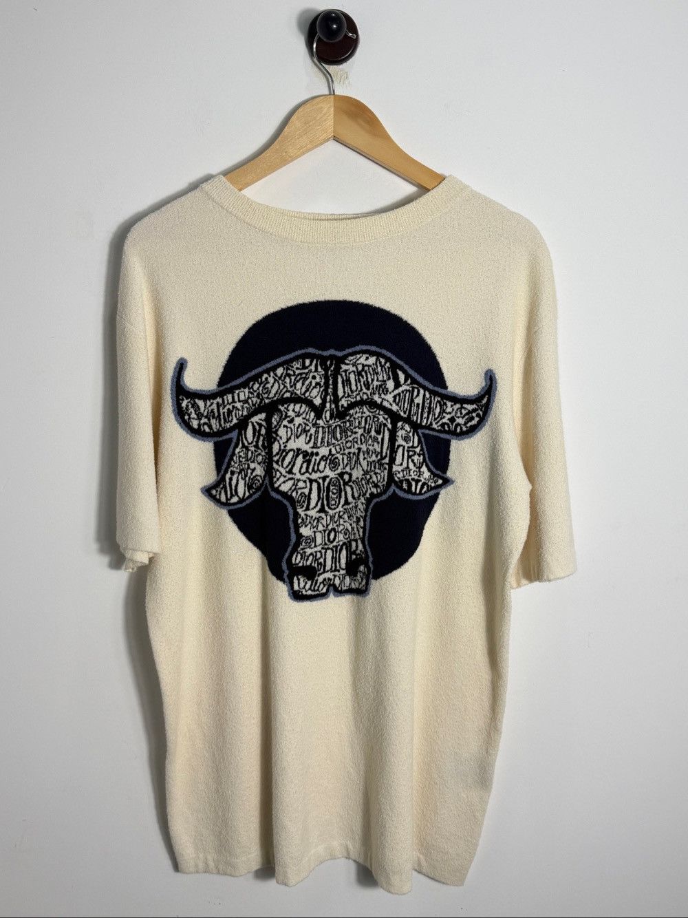 Dior Dior Bull Graphic Knit Short Sleeve T-Shirt Size M Size US M / EU 48-50 / 2 - 1 Thumbnail