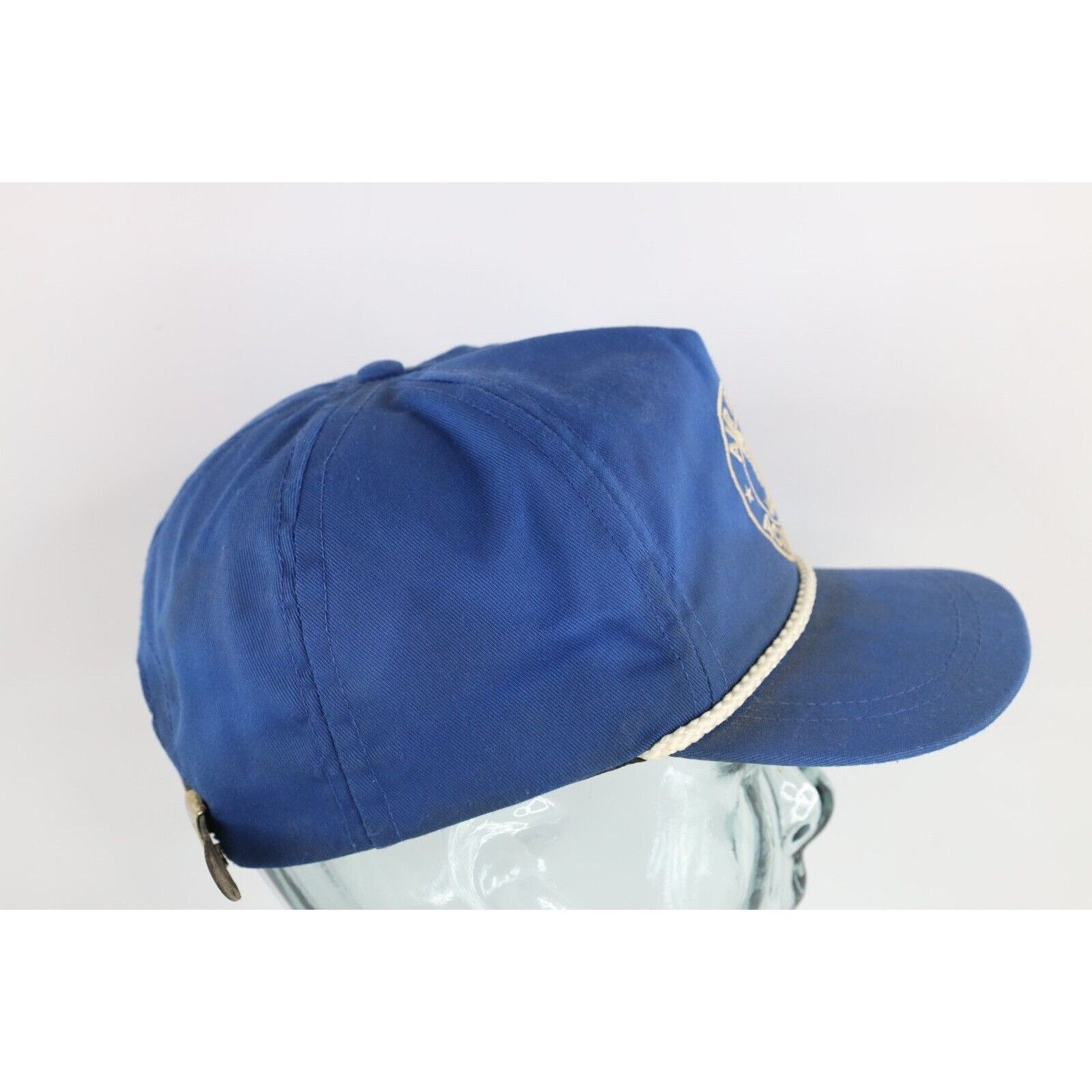 Vintage Vintage 80s Distressed Air Force Academy Leather Strap Hat Size ONE SIZE - 7 Thumbnail