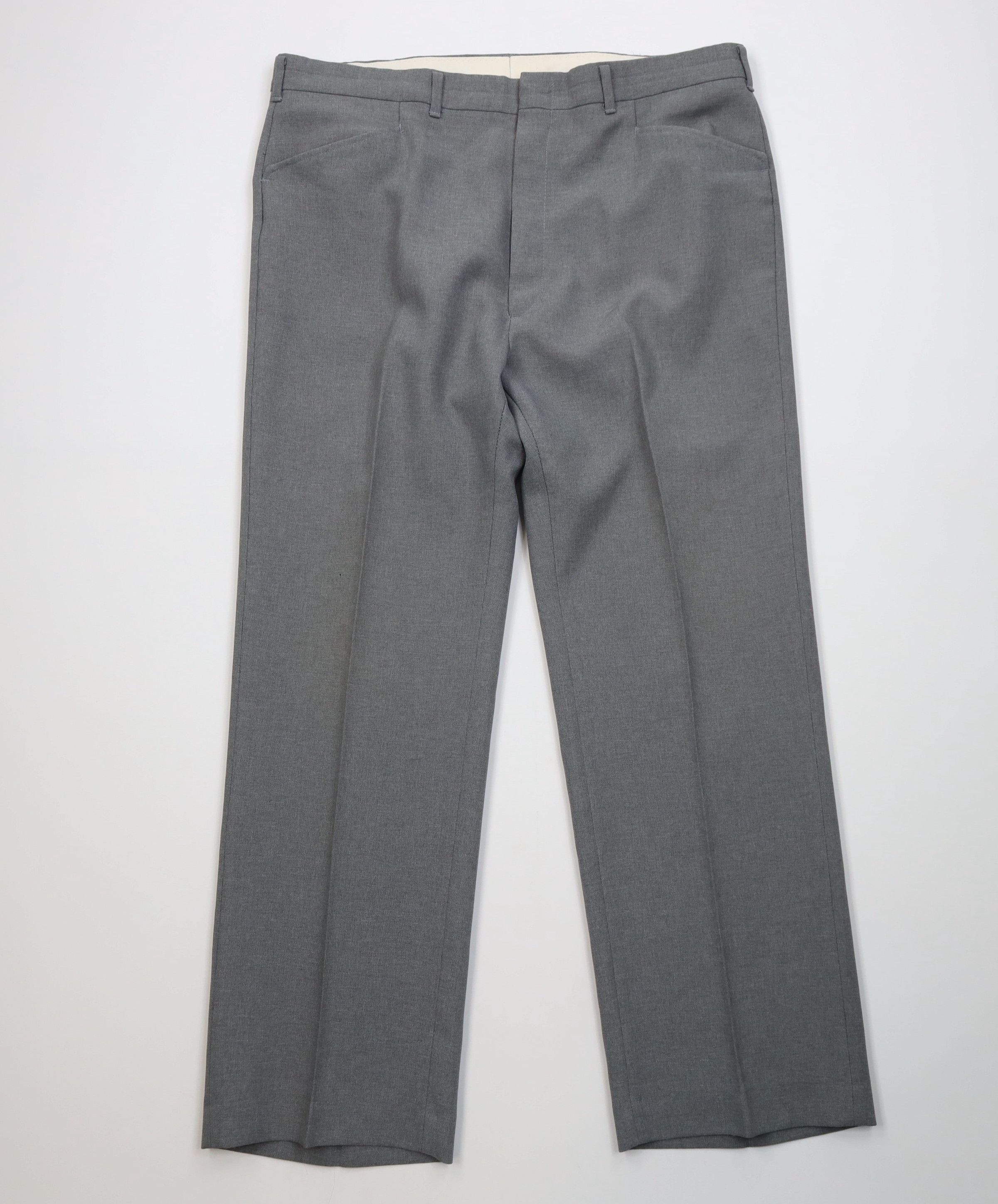 Vintage Vintage 70s Streetwear Flared Wide Leg Chino Pants Gray USA Size US 38 / EU 54 - 1 Thumbnail