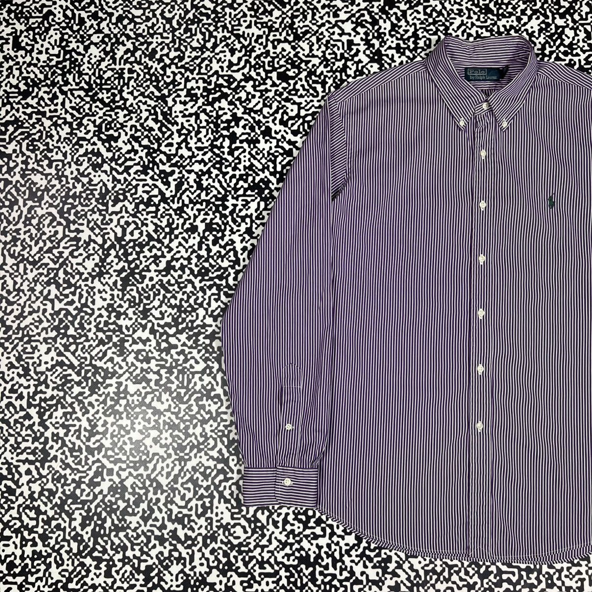 Polo Ralph Lauren Vintage Y2K Polo Ralph Lauren Striped Casual Retro Shirt Size US XL / EU 56 / 4 - 2 Thumbnail