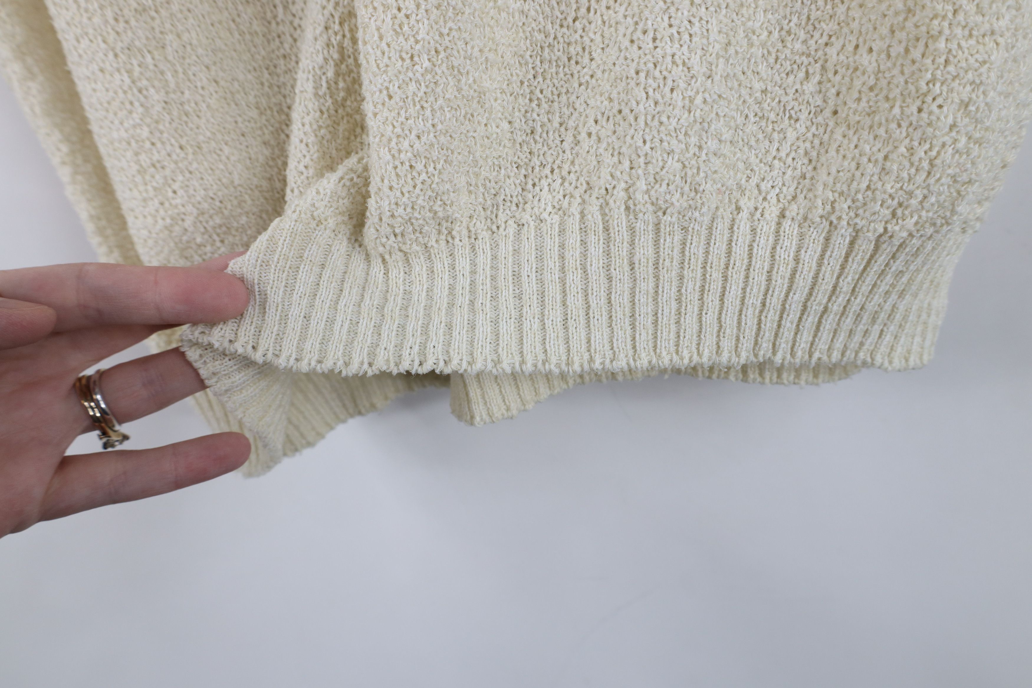 Vintage Vintage 50s 60s Streetwear Crochet Short Sleeve Sweater USA Size L / US 10 / IT 46 - 9 Thumbnail