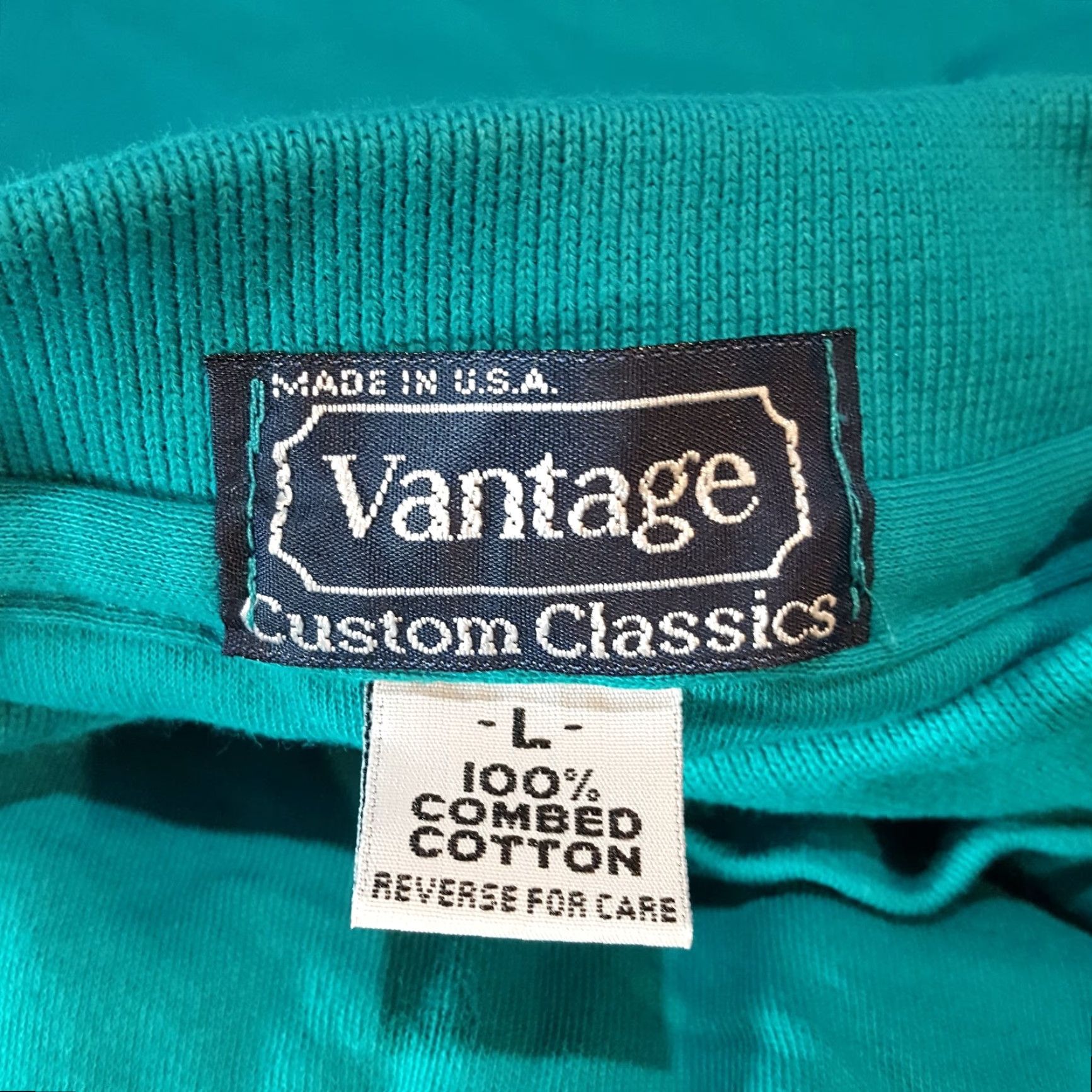 Vintage VINTAGE Vantage Polo Shirt Teal PGA Logo National University Golf Country Club Mens L Polo Blue 90s Casual Sports Shirt Size US L / EU 52-54 / 3 - 5 Thumbnail