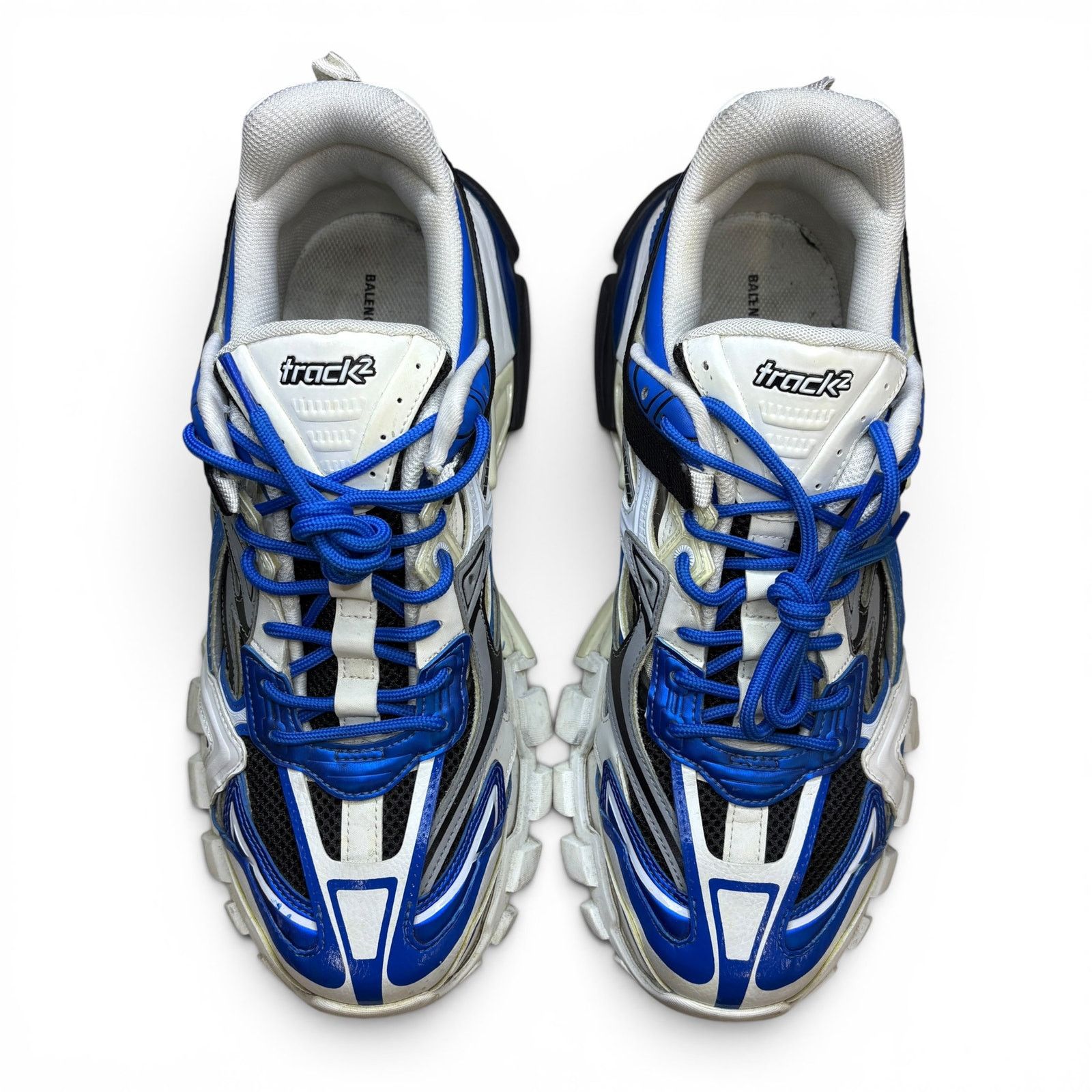 Balenciaga Size 12 - Balenciaga Track 2.0 Blue White Sneakers Size US 12 / EU 45 - 5 Thumbnail