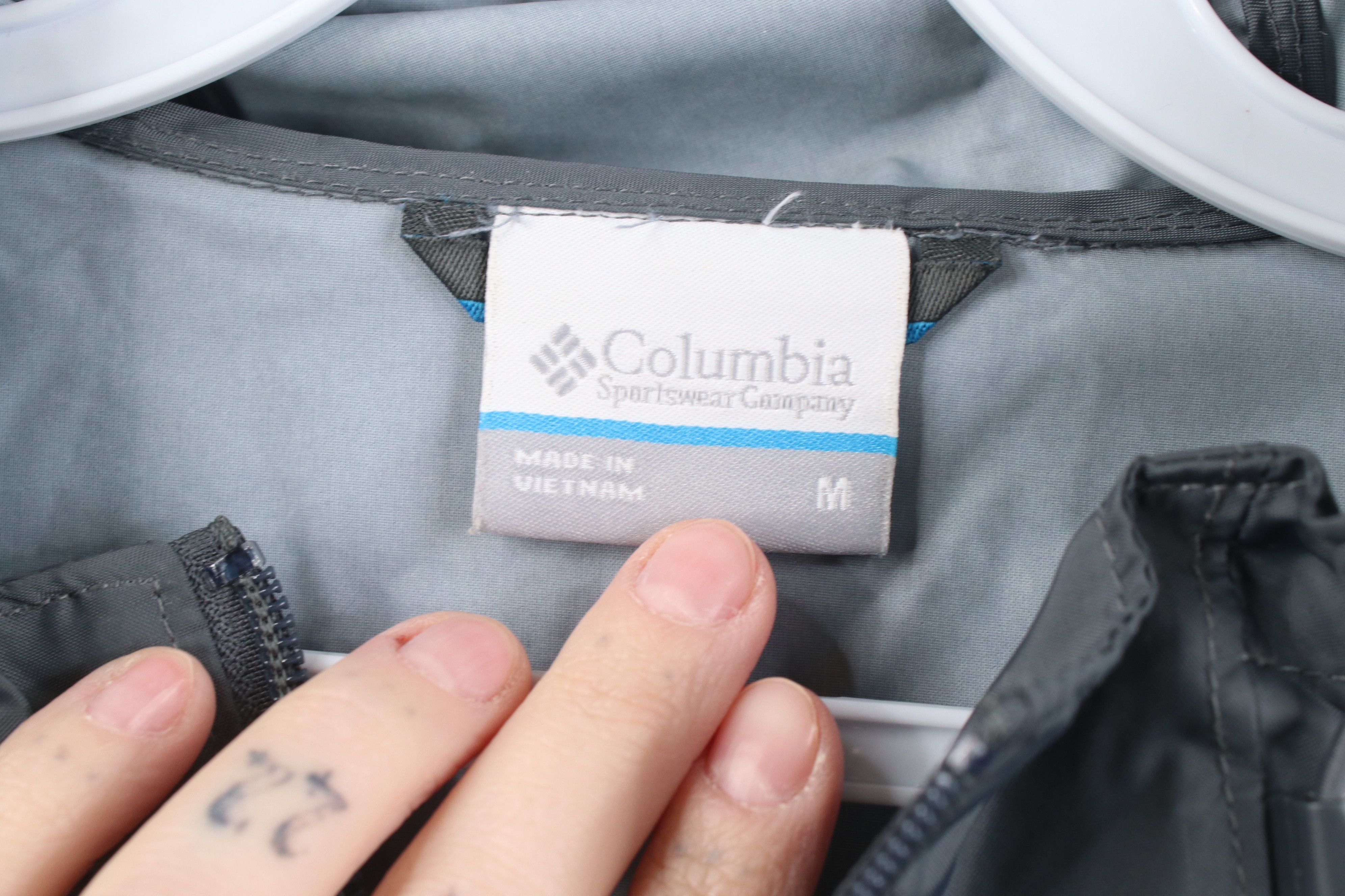 Columbia Y2K Columbia Color Block Hooded Windbreaker Rain Jacket Gray Size US M / EU 48-50 / 2 - 11 Thumbnail