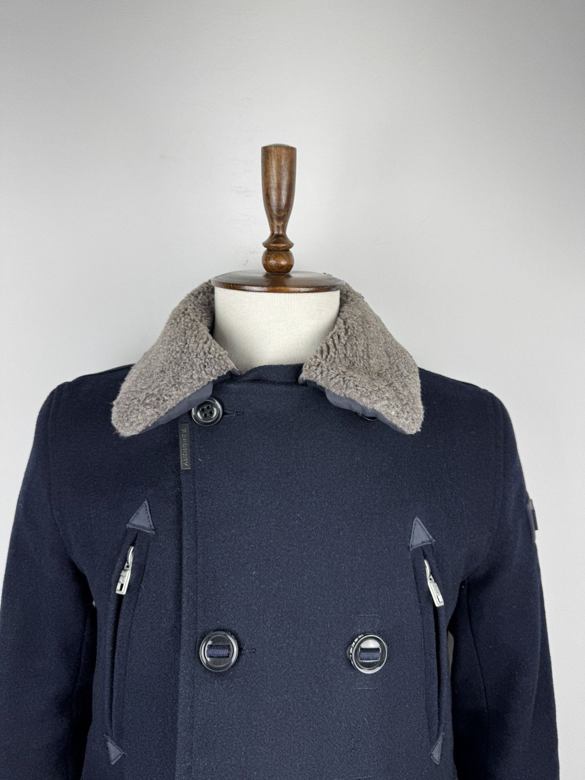 Superdry Men’s Supedry Merchant Pea Coat Wool size M Size US M / EU 48-50 / 2 - 3 Thumbnail