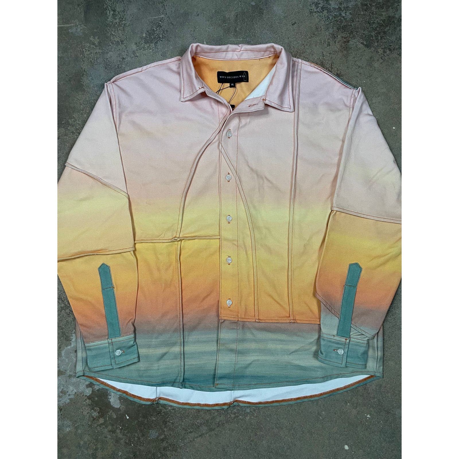 Who Decides War WDW Button UP Pink XL Used Size US XL / EU 56 / 4 - 1 Thumbnail