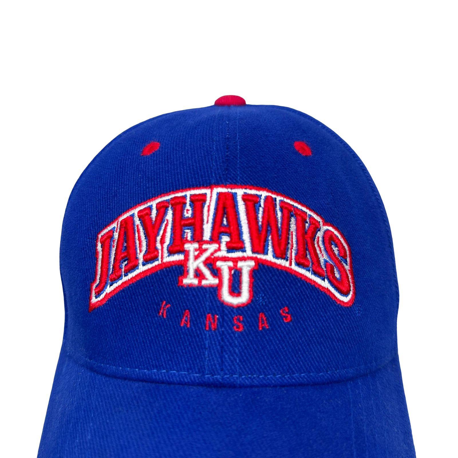 Starter Vintage Starter Kansas Jayhawks Strapback Hat Mens Blue Size ONE SIZE - 2 Thumbnail