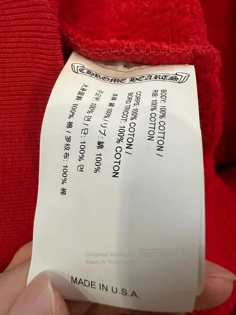 Chrome Hearts chromehearts red hoodie. Size US L / EU 52-54 / 3 - 9 Thumbnail