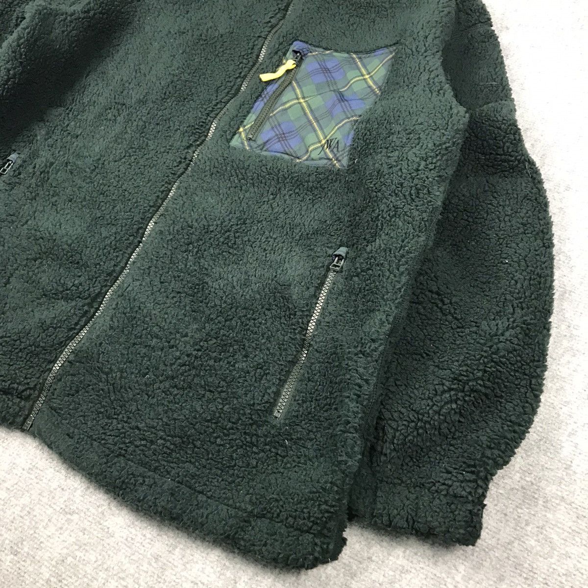J.W ANDERSON SHERPA FLEECE ZIPPIER JACKET