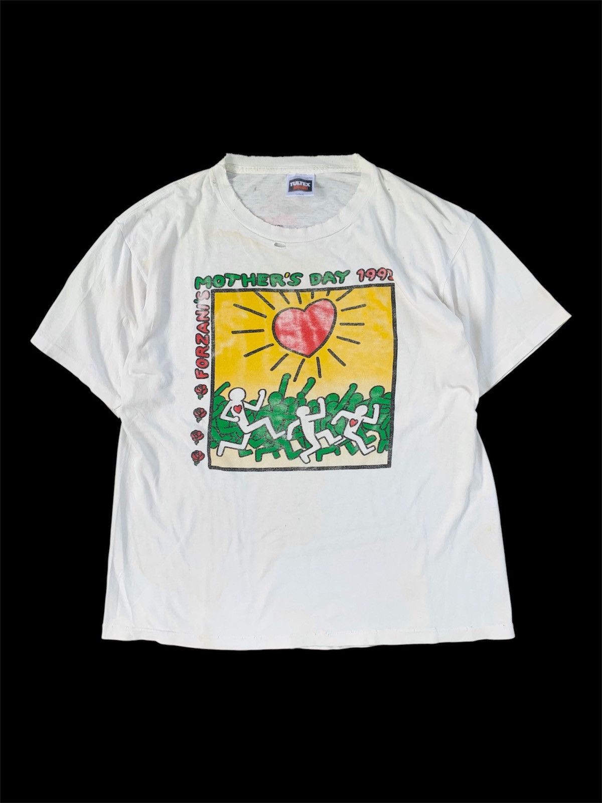 Keith Haring Vintage Keith Harring Mothers Day 90s Tee Size US L / EU 52-54 / 3 - 1 Thumbnail