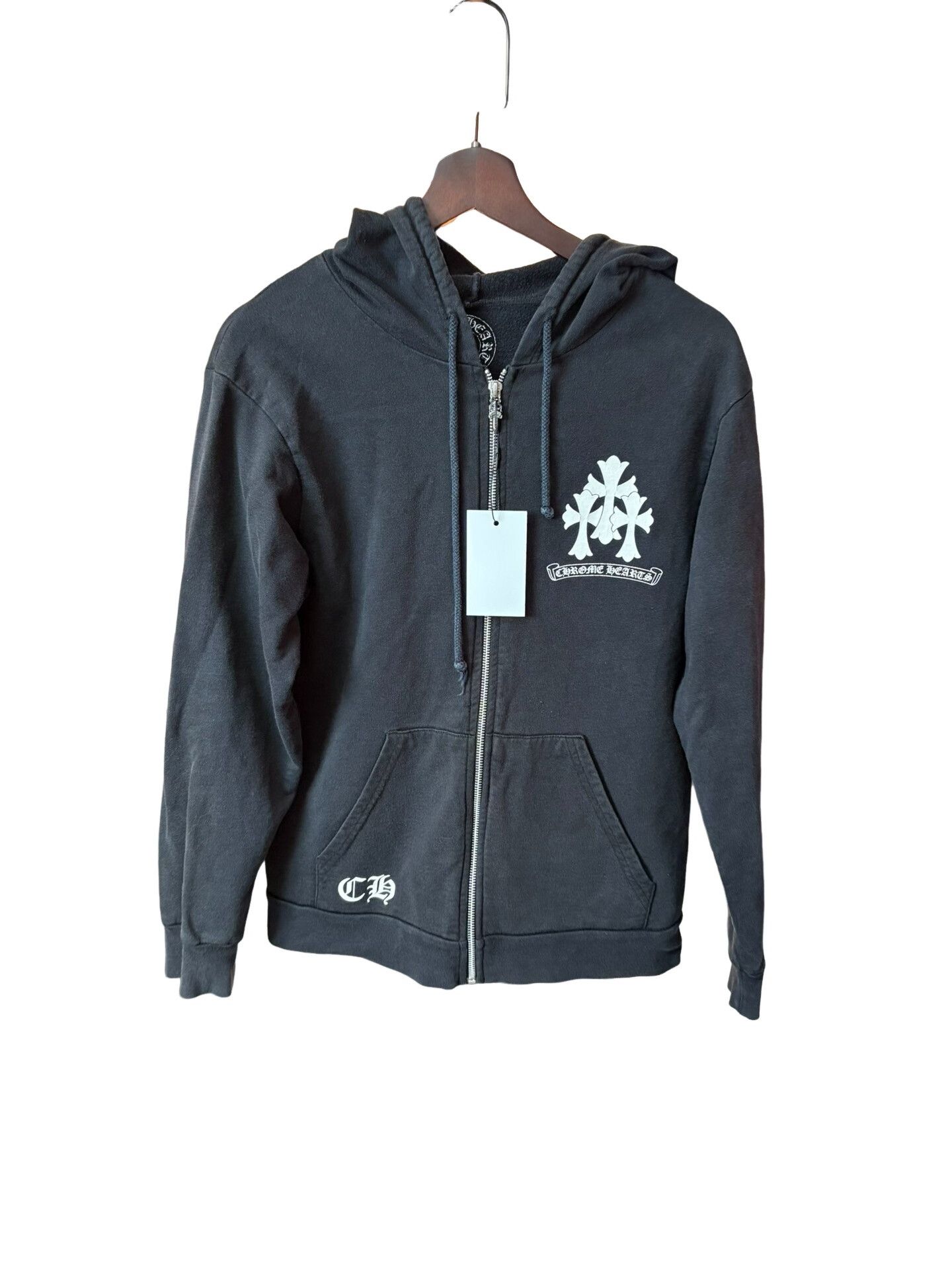 Chrome Hearts Chrome Hearts Triple Cross Zip Hoodie Black M Size US M / EU 48-50 / 2 - 1 Thumbnail