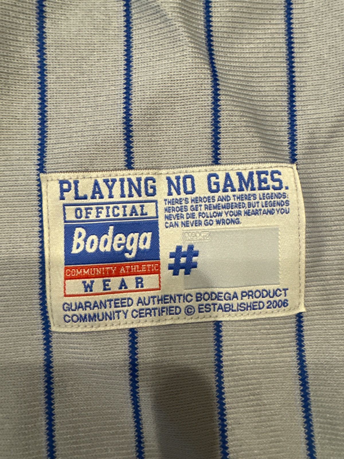 Bodega Bodega Pinstripe Baseball Jersey XL Size US XL / EU 56 / 4 - 6 Thumbnail