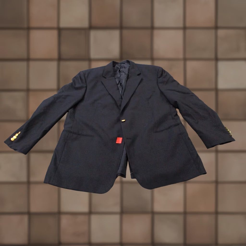 Brooks Brothers Brooks Brothers Blazer Jacket Mens 46R Black Wool Brooksease Sports Coat Size 46R - 1 Thumbnail