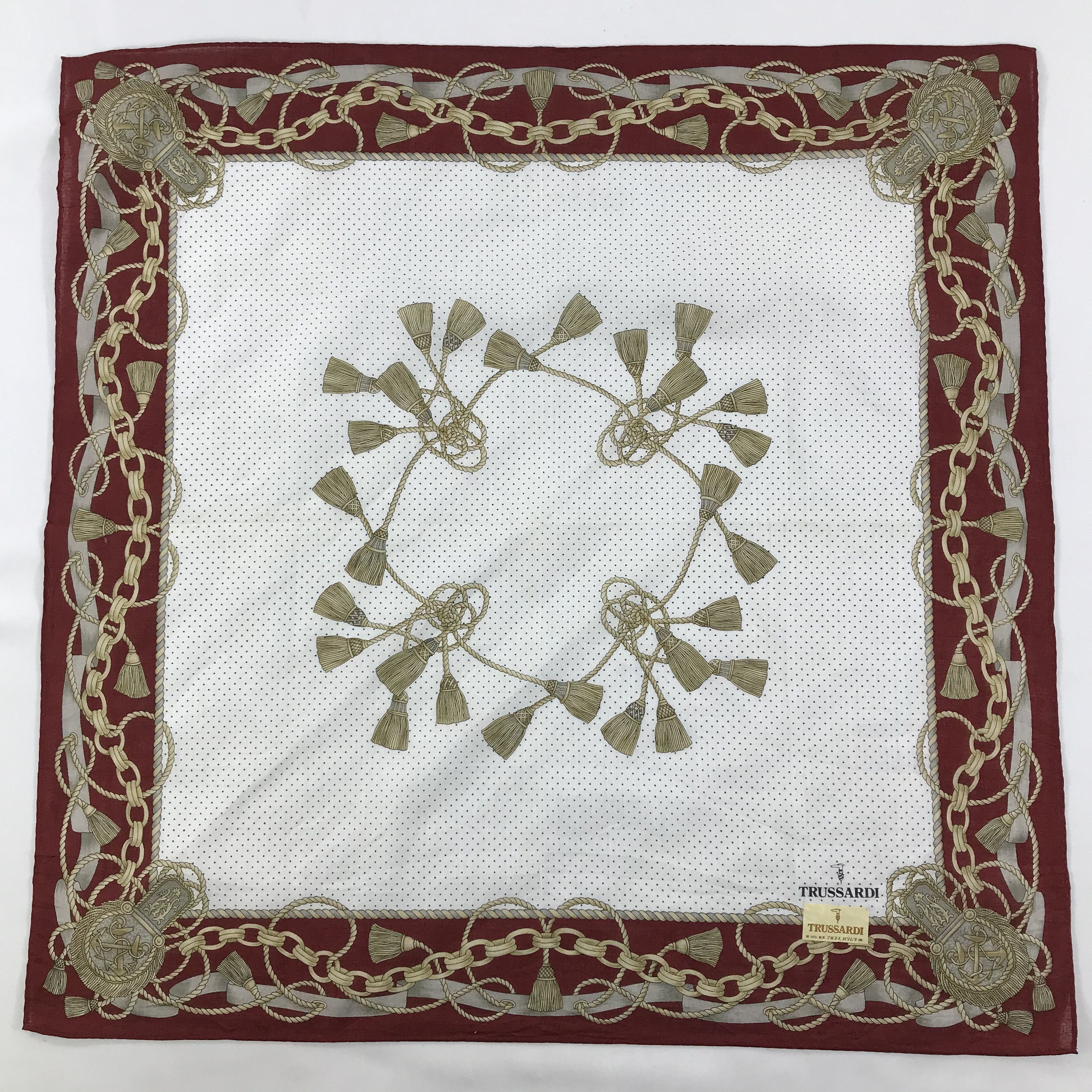 Trussardi × Vintage Trussardi Bandana / Handkerchief / Neckerchief - S1371 Size ONE SIZE - 1 Thumbnail