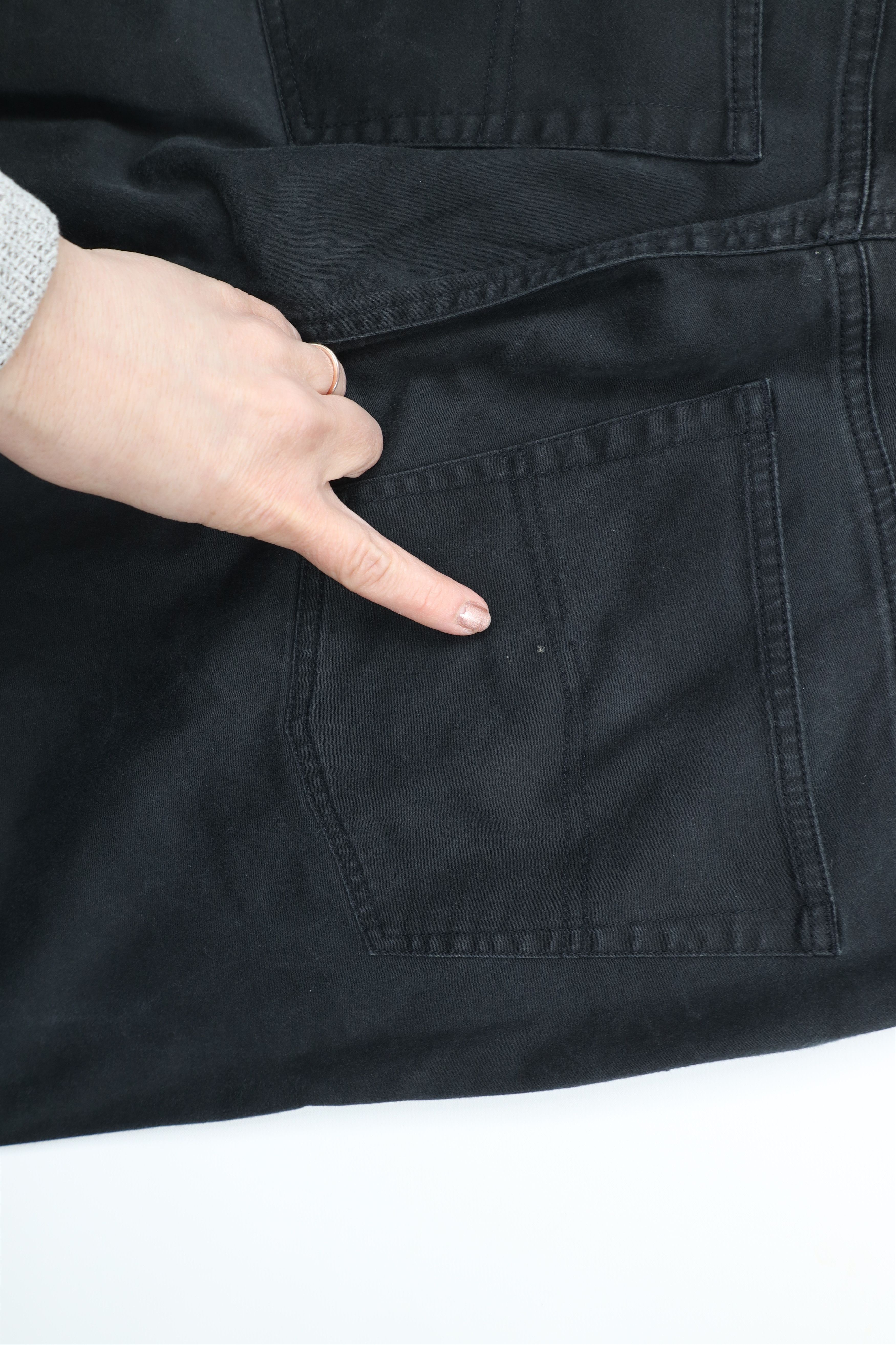 Armani Exchange × Vintage Vintage Armani Exchange Spell Stretch Wide Leg Pants Black Size US 36 / EU 52 - 9 Thumbnail