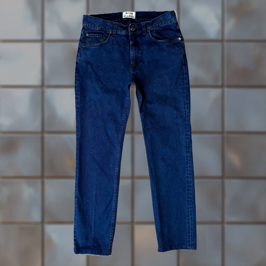 Acne Studios Acne Studios Jeans 30 Blue Dark Wash Slim Straight Minimalist Designer Denim 5-Pocket USA Western Mens Jeans 30 Size US 30 / EU 46 - 1 Thumbnail