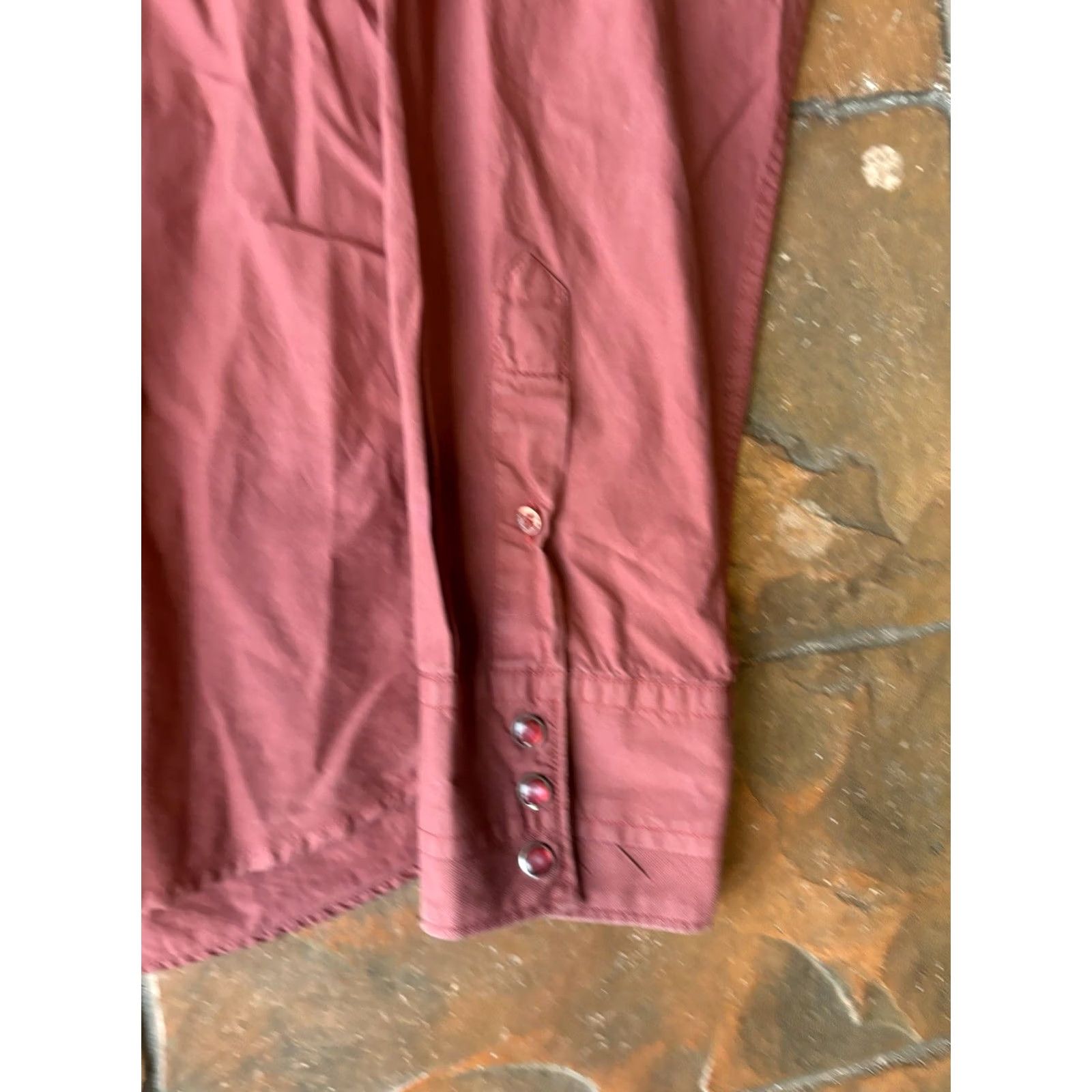 Guess VINTAGE Y2K Guess Jeans Pearl Snap Button Collared Shirt Large Red Men Regular 100% Cotton Button-Up Shirt Size US L / EU 52-54 / 3 - 5 Thumbnail