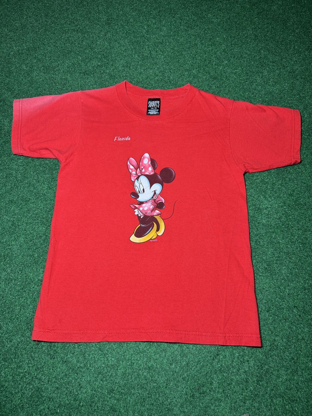 Disney × Vintage Vintage 90s Minnie Mouse Disney Florida Baby Tee T Shirt Size S / US 4 / IT 40 - 1 Thumbnail