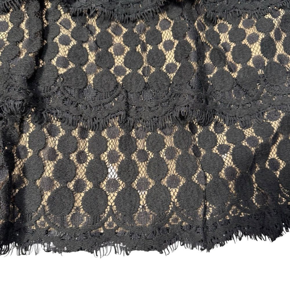 Ann Taylor NWT New Ann Taylor Black Lace Tiered Mini Skirt Size 2 Size 26" / US 2 / IT 38 - 5 Thumbnail