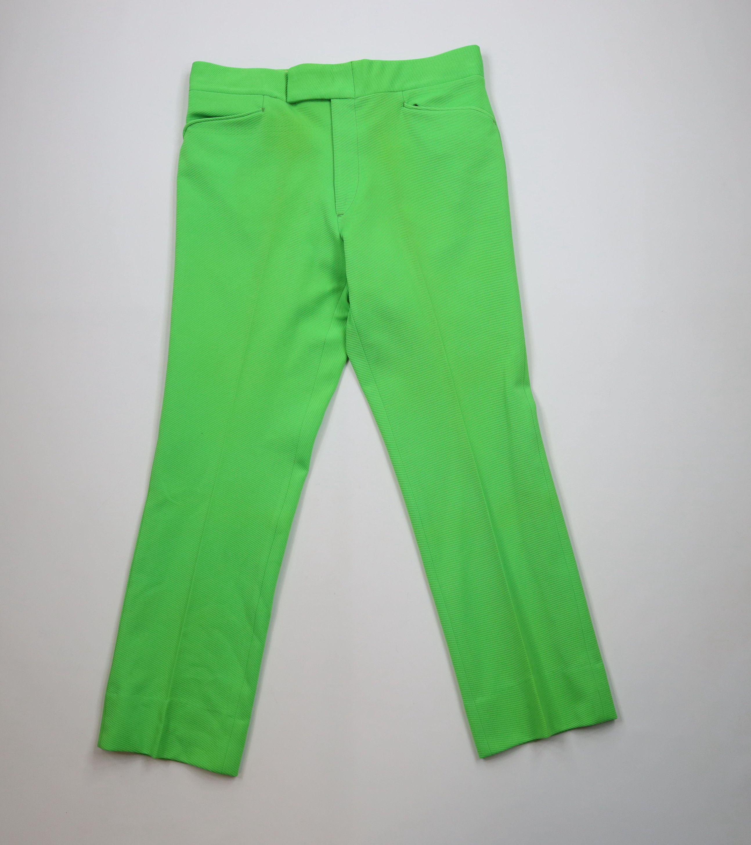 Vintage Vintage 60s 70s Streetwear Ribbed Knit Wide Leg Pants USA Size US 38 / EU 54 - 1 Thumbnail