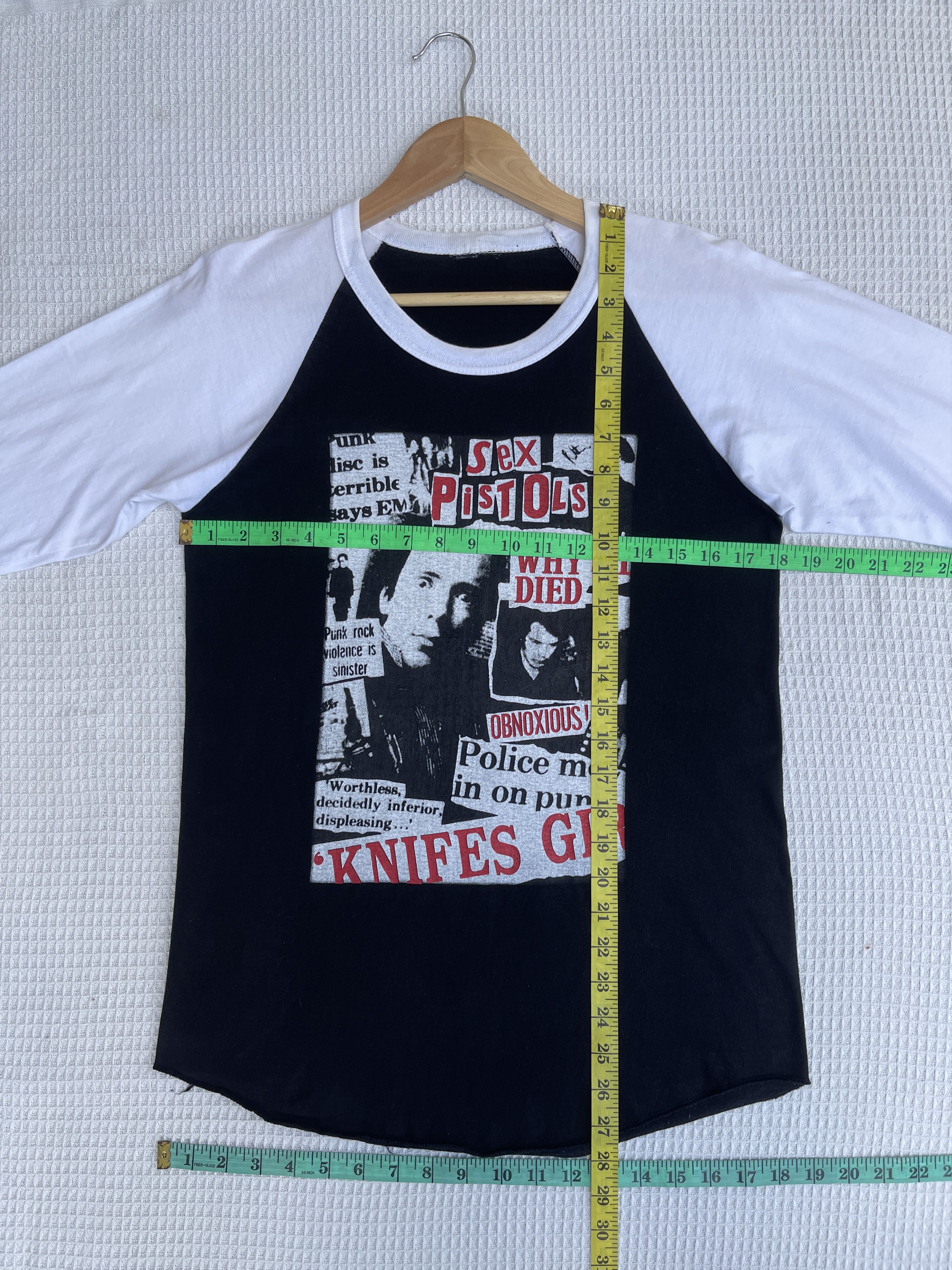 Band Tees Rare🔥Vintage Sex Pistol 3quarter Raglan T-Shirt Size US S / EU 44-46 / 1 - 11 Thumbnail