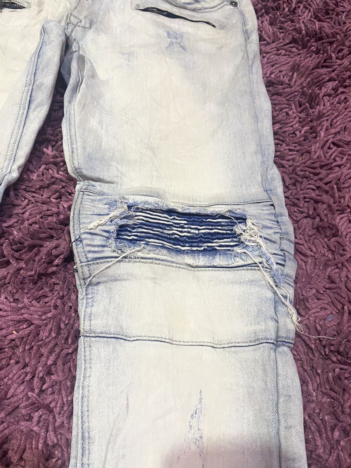 Japanese Brand × Vintage Vintage Kilogram Light Blue Men Custom Skinny Jeans Size US 34 / EU 50 - 6 Thumbnail
