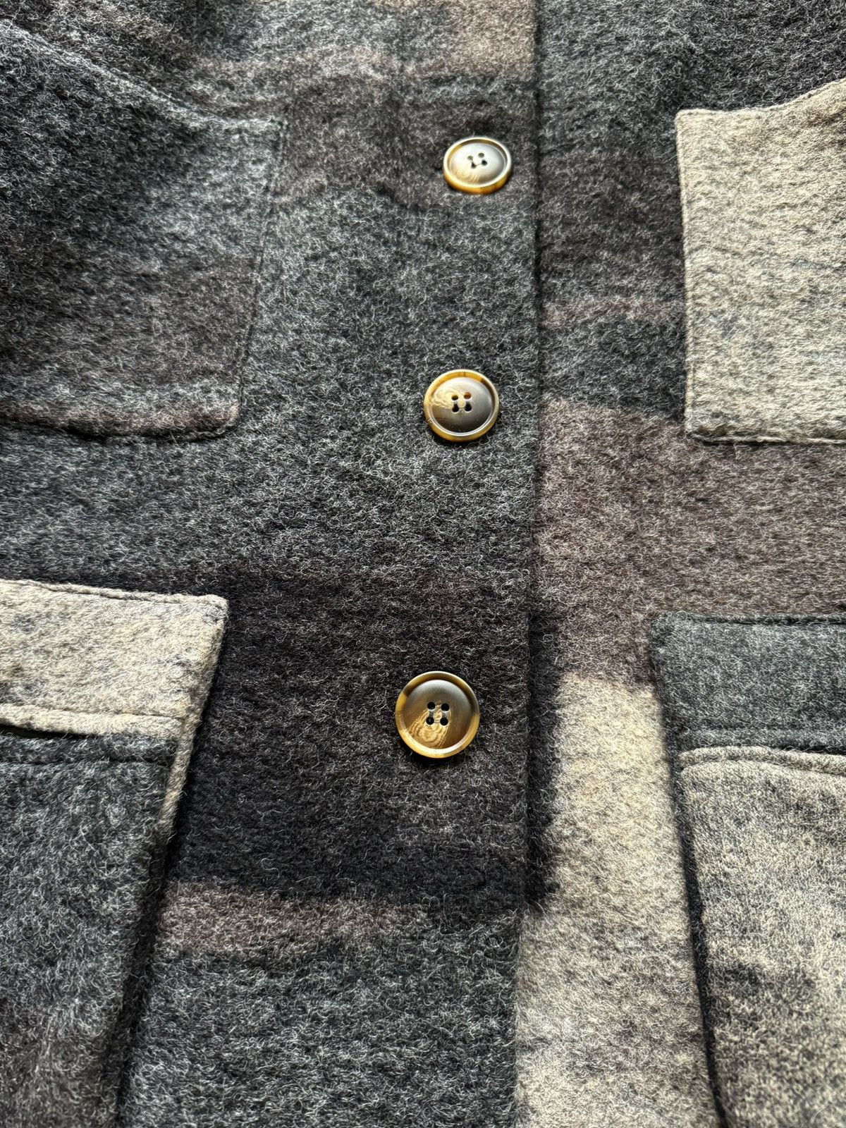 Designer Alembika avant garde checkered wool coat jacket Size M / US 6-8 / IT 42-44 - 7 Thumbnail