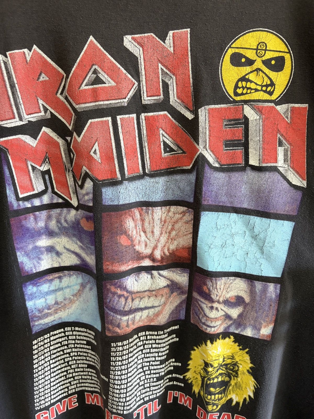 Vintage Vintage 2003 Iron Maiden Dance of Death Tour T-Shirt XL Size US L / EU 52-54 / 3 - 8 Thumbnail