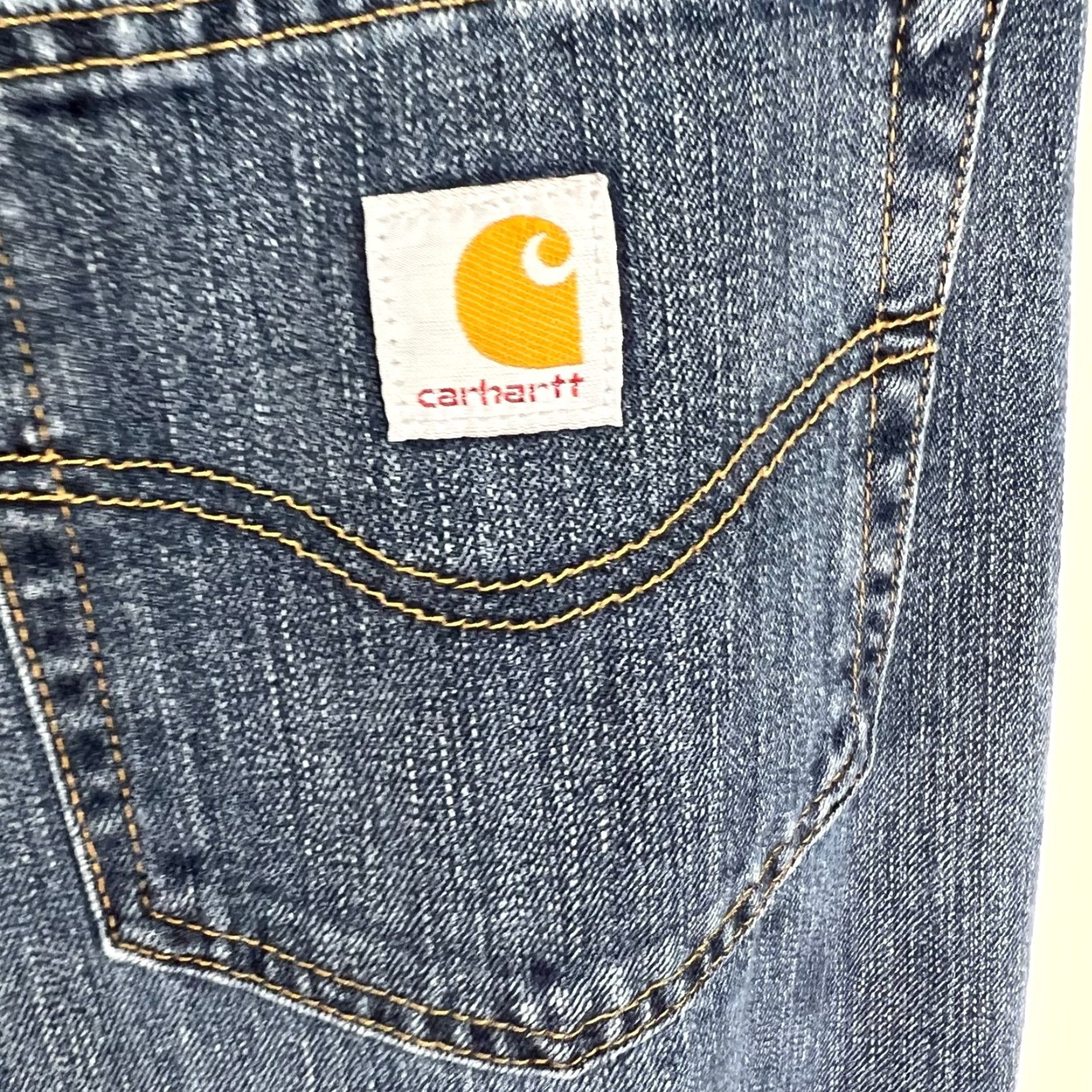 Carhartt Carhartt Jeans Mens 40 Blue Denim Relaxed Fit Straight 40X28 40x28 MS Regular Men Size US 40 / EU 56 - 5 Thumbnail