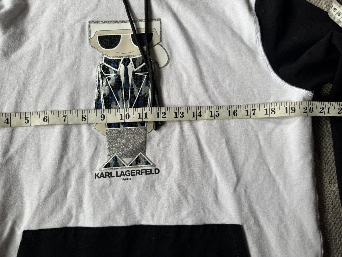Karl Lagerfeld Karl Lagerfeld Graphic Embellished Color Block Hoodie, Small Size US S / EU 44-46 / 1 - 11 Thumbnail