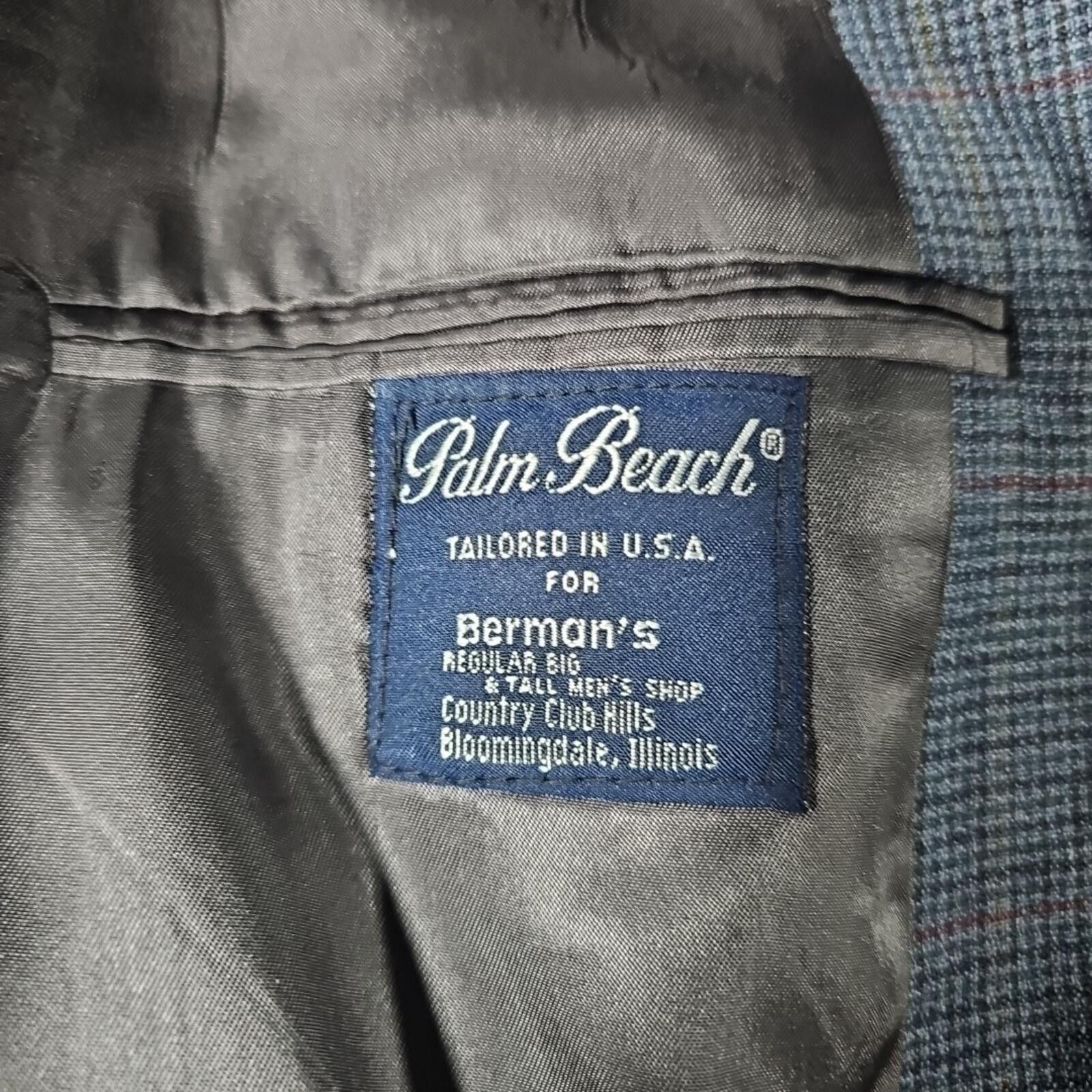 Other Palm Beach For Berman's Big & Tall Blazer Size 40R - 7 Thumbnail