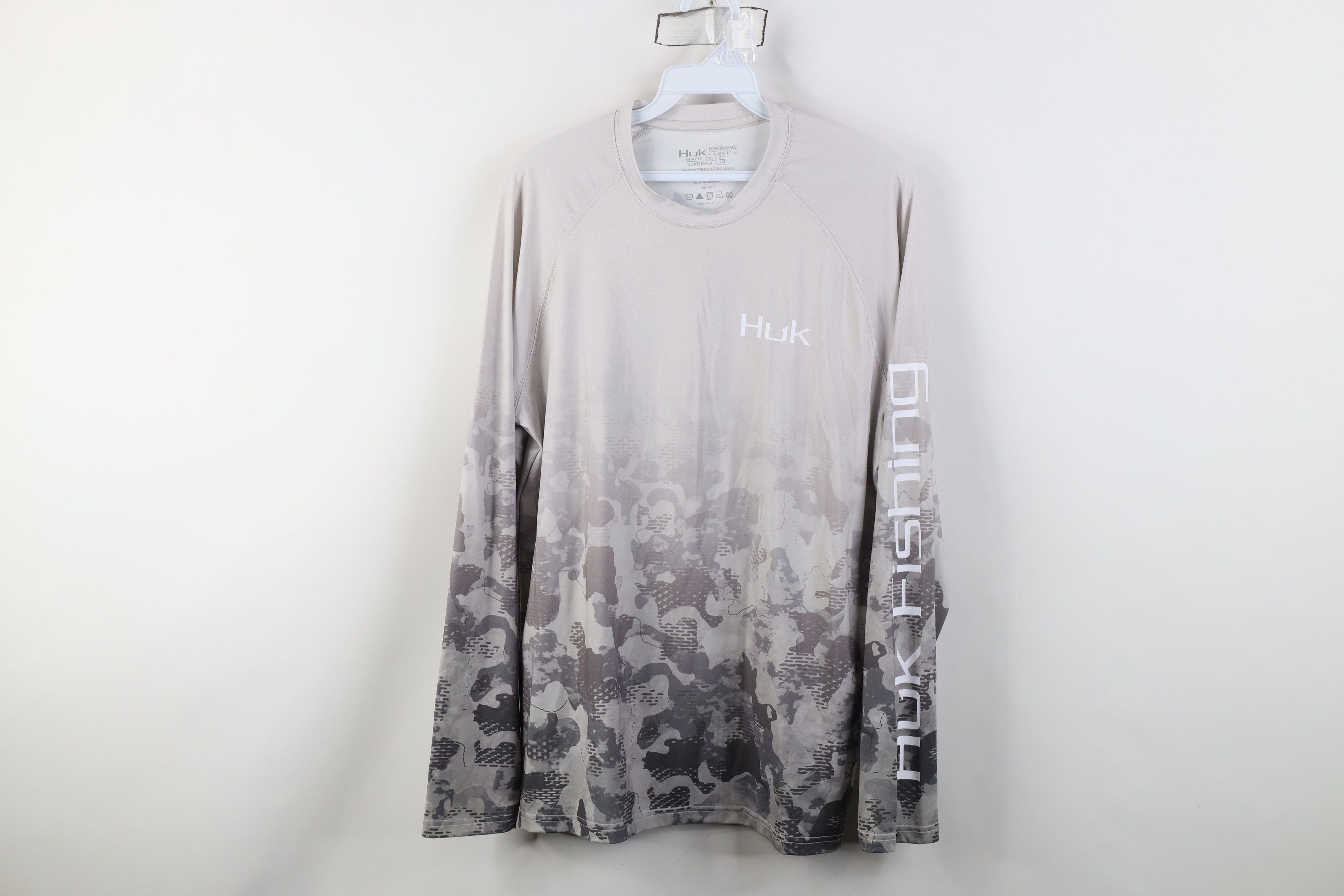 Vintage Huk Fishing Camouflage Fishing Long Sleeve T-Shirt Gray Size US S / EU 44-46 / 1 - 1 Thumbnail