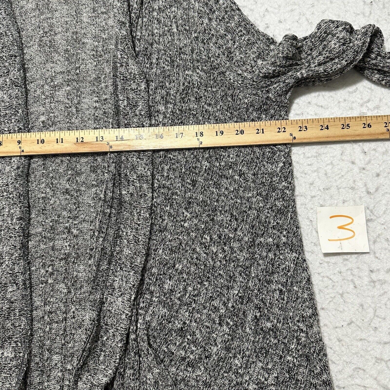 Bdg BDG Medium Heather Gray Open Front Cardigan Hooded Knit Size M / US 6-8 / IT 42-44 - 10 Thumbnail