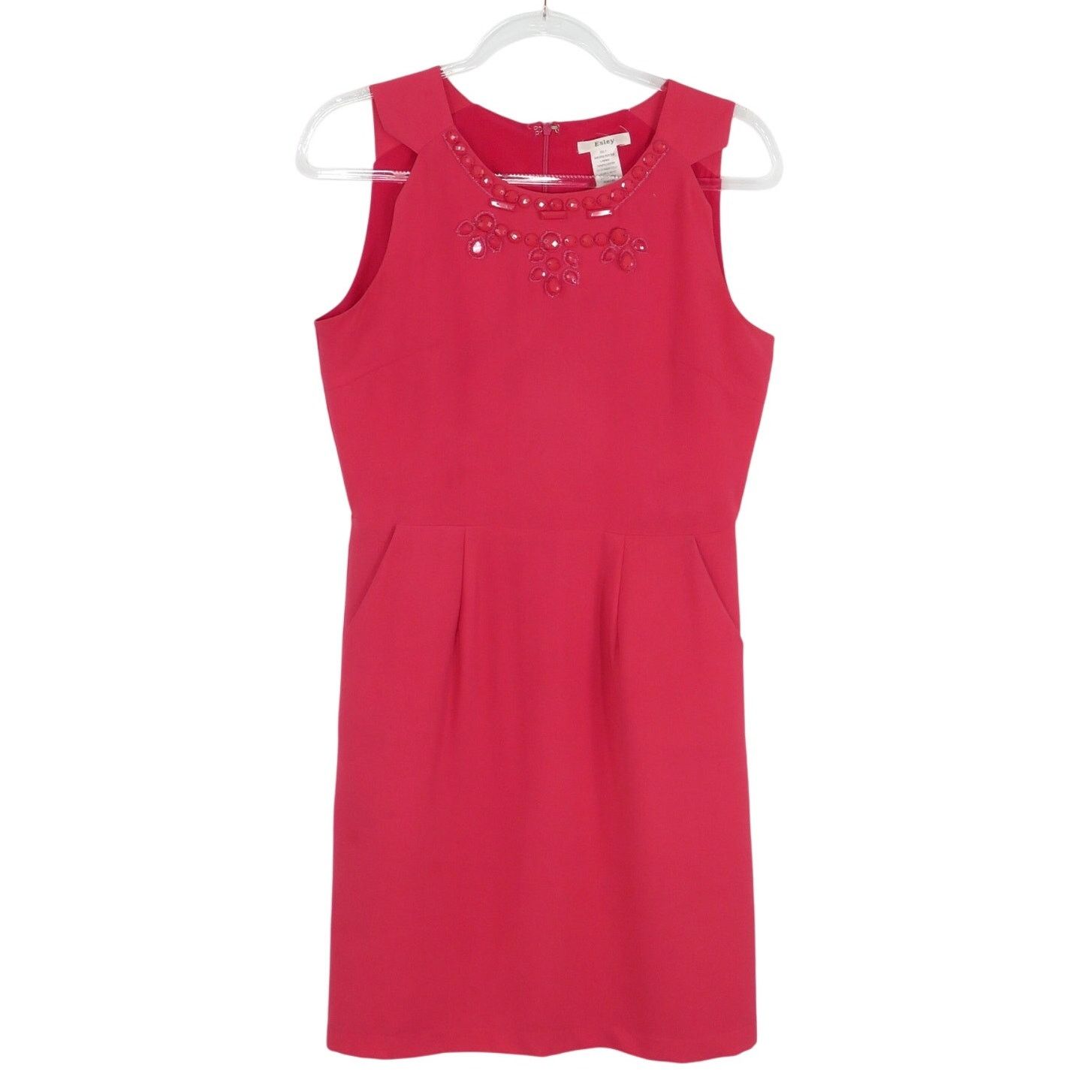 Vintage Esley Hot Pink Barbie Core Formal Midi Dress Medium Size M / US 6-8 / IT 42-44 - 2 Thumbnail