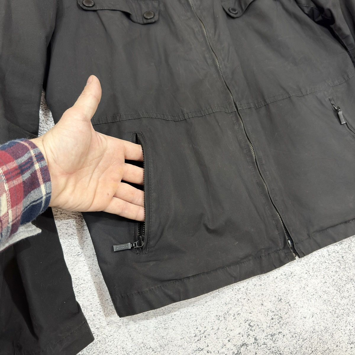 Barbour × Designer Waxed Barbour International Rebel Jacket XL size Size US XL / EU 56 / 4 - 4 Thumbnail