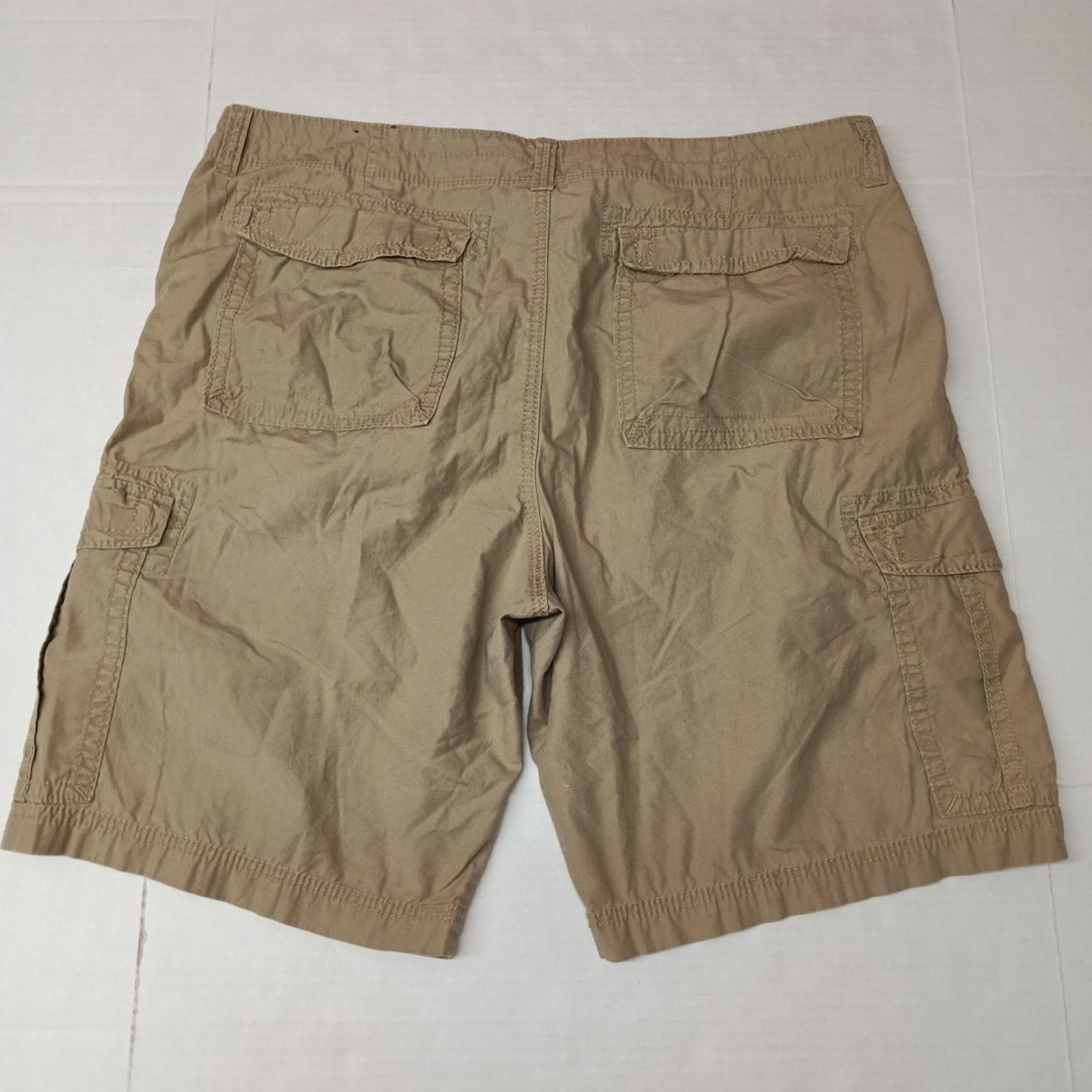 UNIONBAY Unionbay Men's Cargo Shorts Size 42 Beige 100% Cotton Size US 42 / EU 58 - 5 Thumbnail