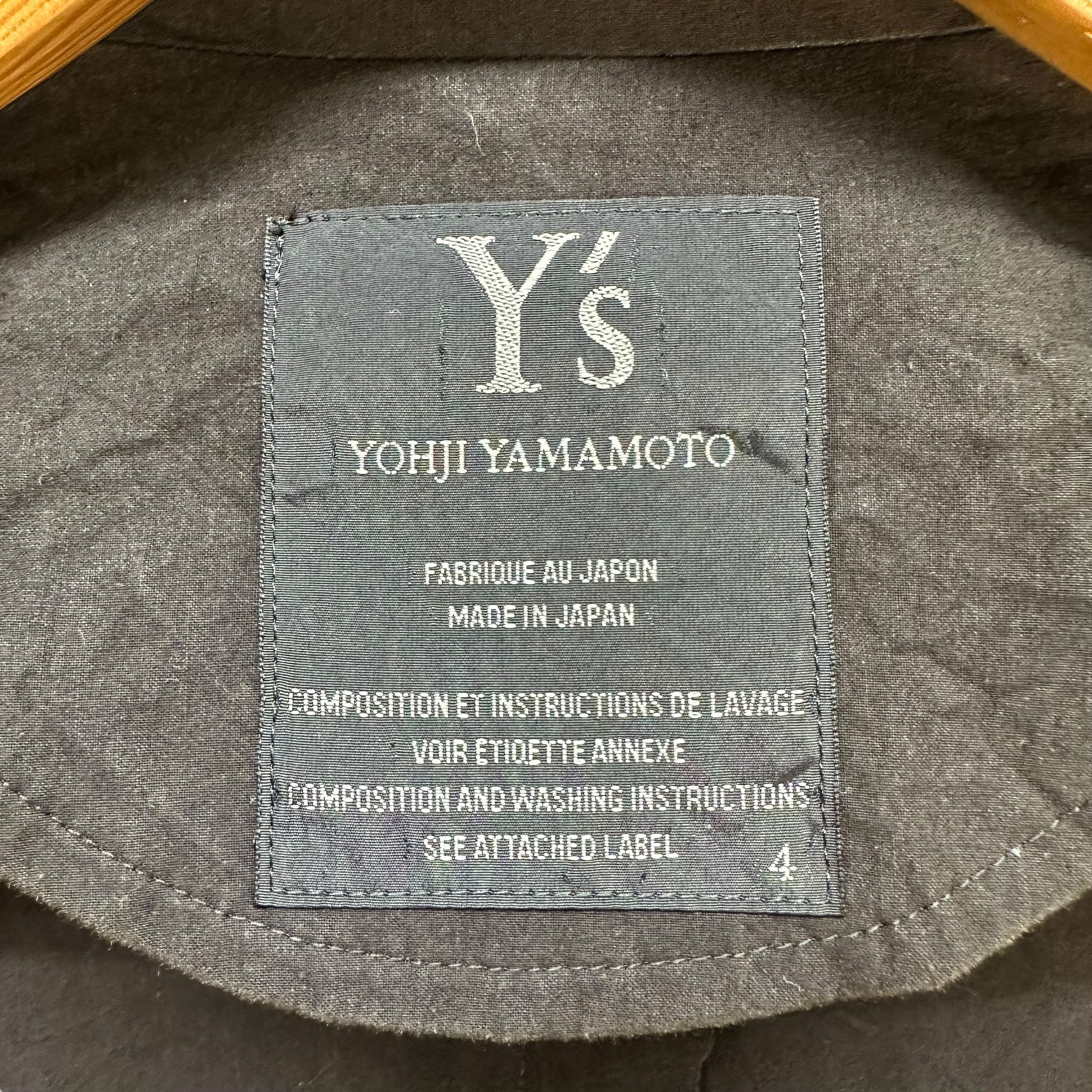 Y's Y's Yohji Yamamoto Buttonless Overcoat #A11-0260 Size US L / EU 52-54 / 3 - 8 Thumbnail