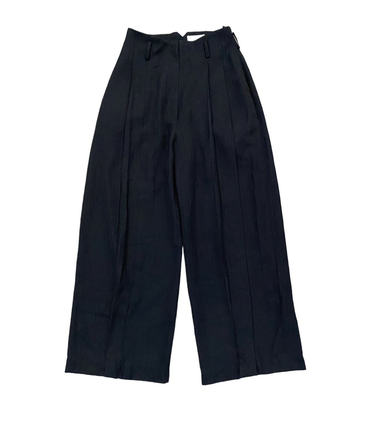 image of 1990S Norma Kamali Balloon Wide Leg Wool Pants in Black, Women's (Size 26)