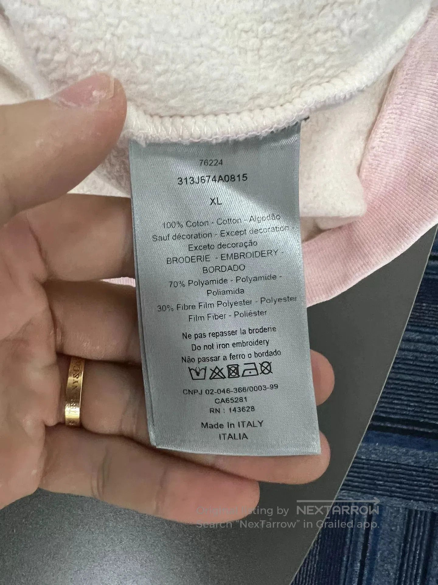 Dior Dior Logo Embroidered Pink Sweatshirt. Size XL / US 12-14 / IT 48-50 - 5 Thumbnail