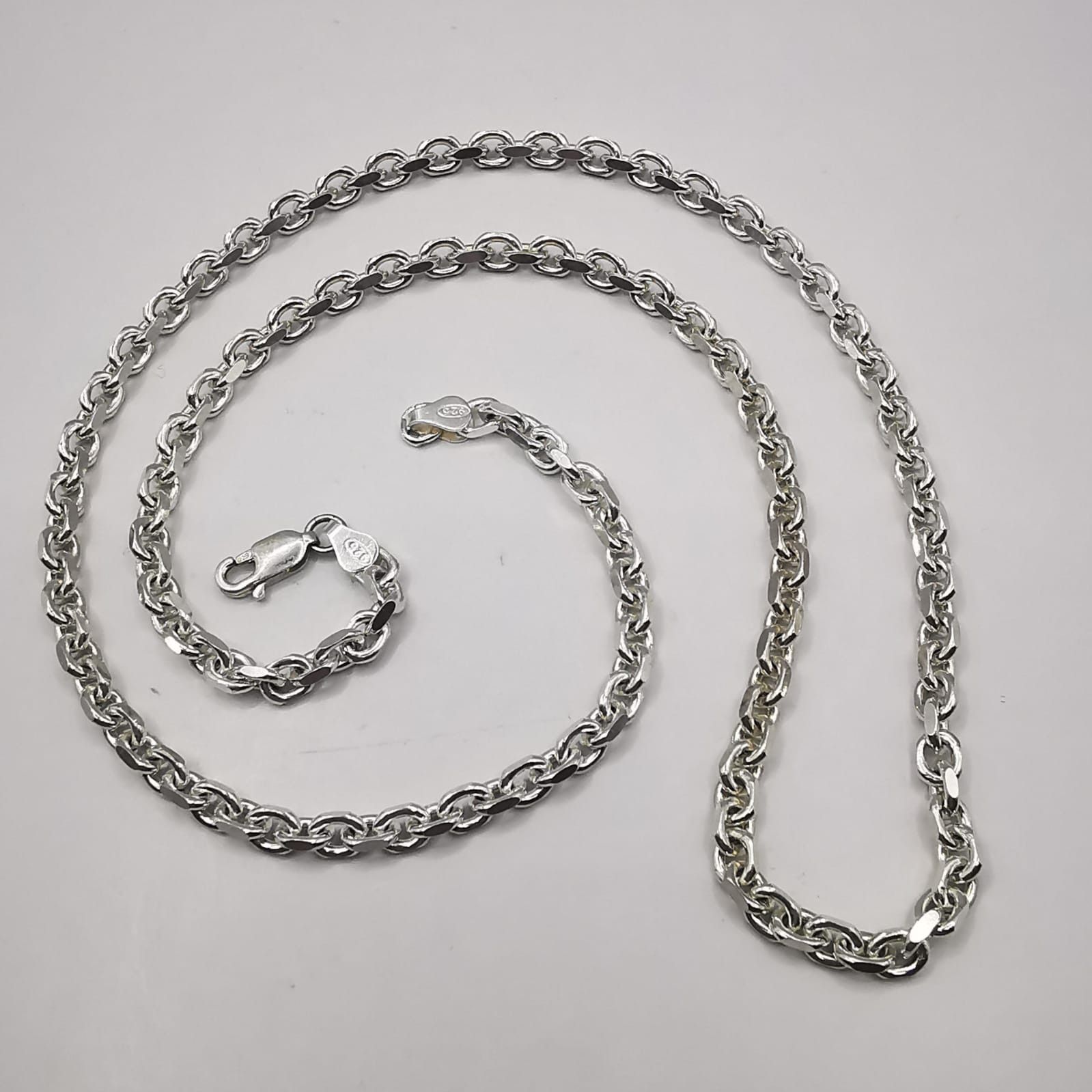 Sterling Silver Vintage Beautiful Jewelry Chain,925 Sterling Silver 22,01g Size ONE SIZE - 5 Thumbnail